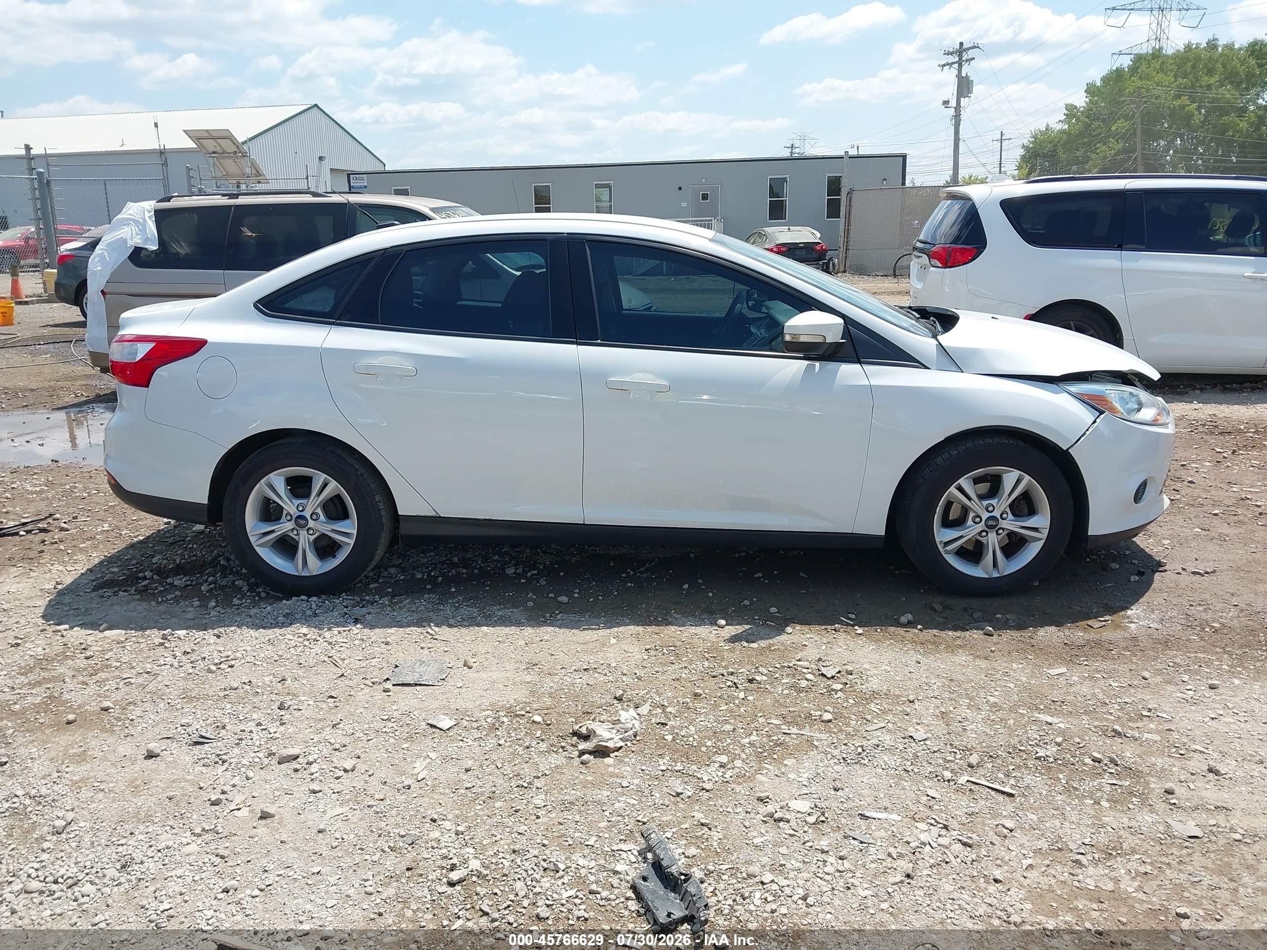 2014 Ford Focus Se White vin: 1FADP3F27EL397631