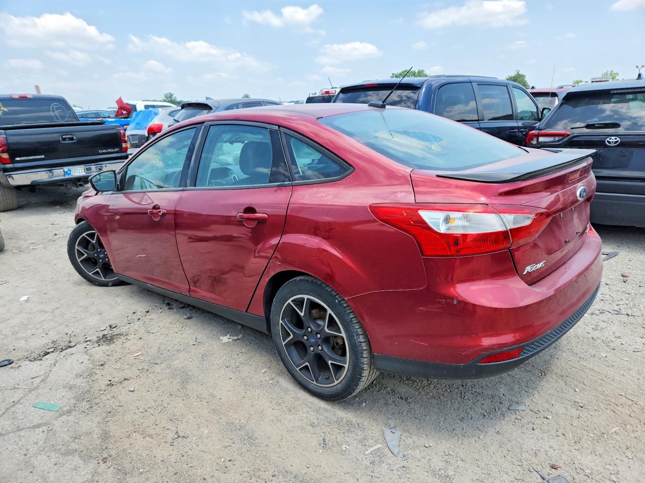 2014 Ford Focus Se Burgundy vin: 1FADP3F27EL397760