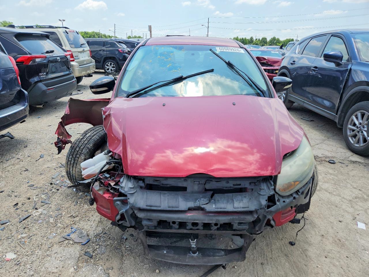 2014 Ford Focus Se Burgundy vin: 1FADP3F27EL397760
