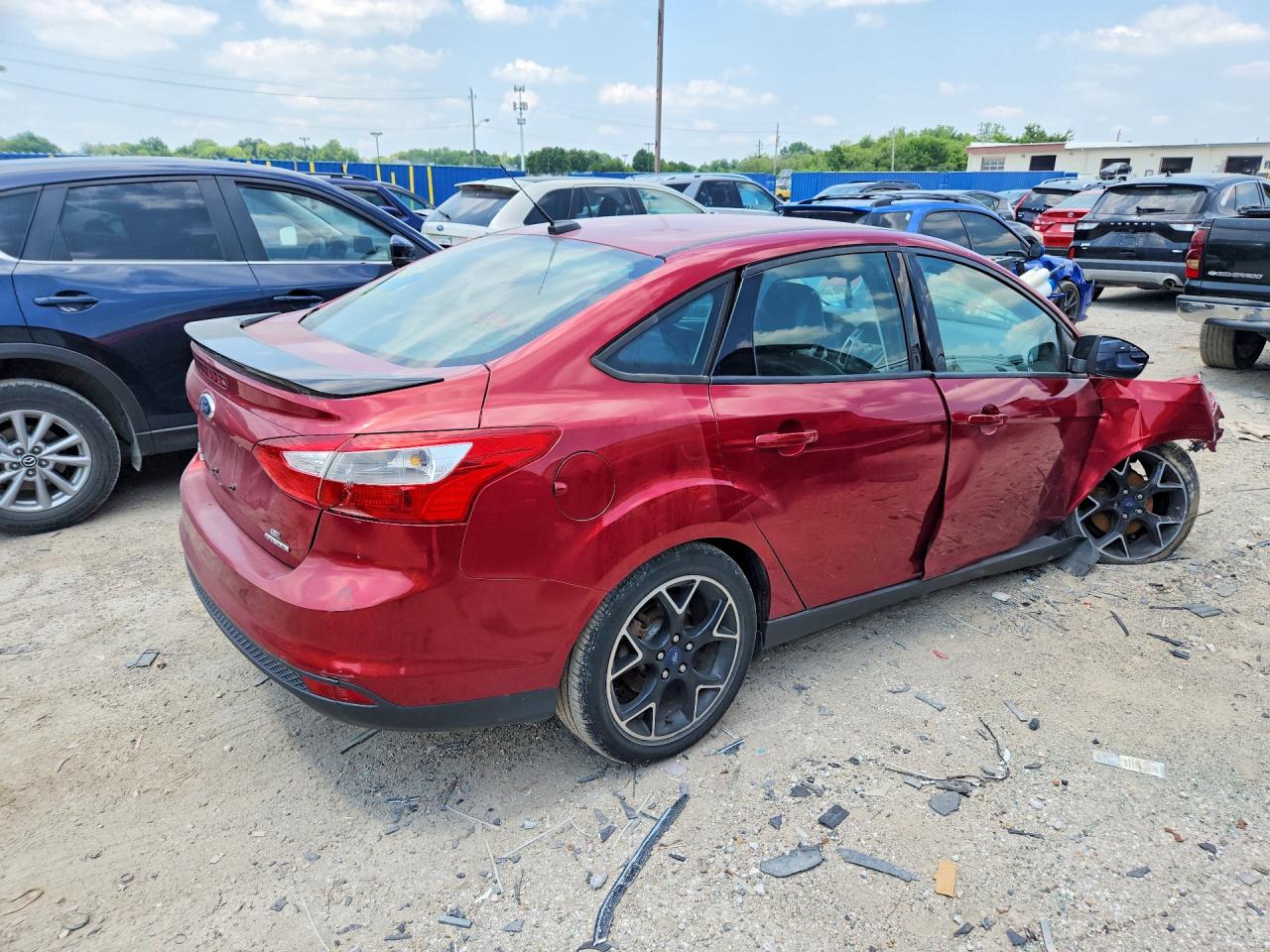 2014 Ford Focus Se Burgundy vin: 1FADP3F27EL397760