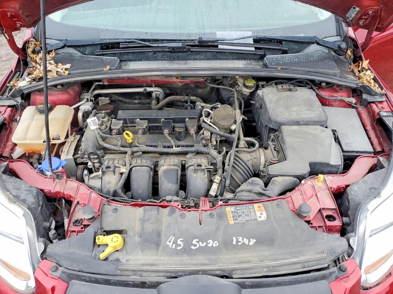 2014 Ford Focus Se Red vin: 1FADP3F27EL398889