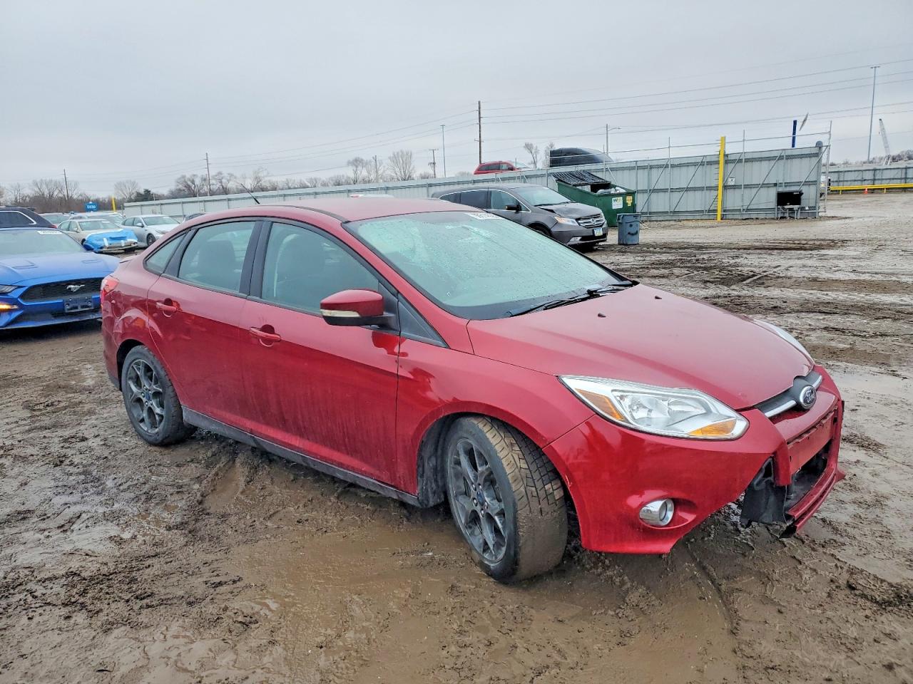 2014 Ford Focus Se Red vin: 1FADP3F27EL398889