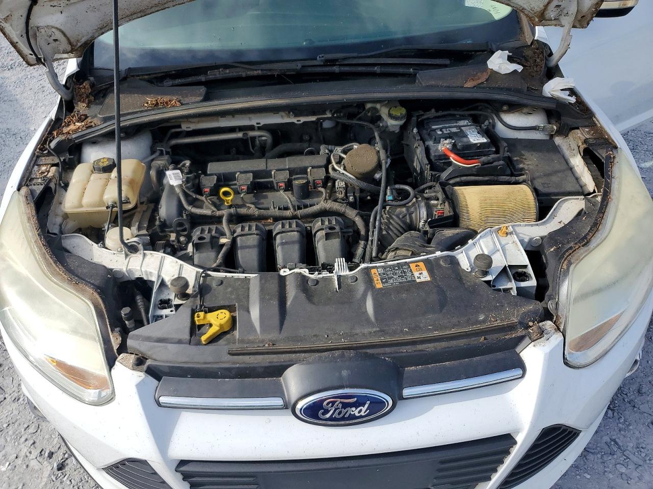 2014 Ford Focus Se White vin: 1FADP3F27EL416338