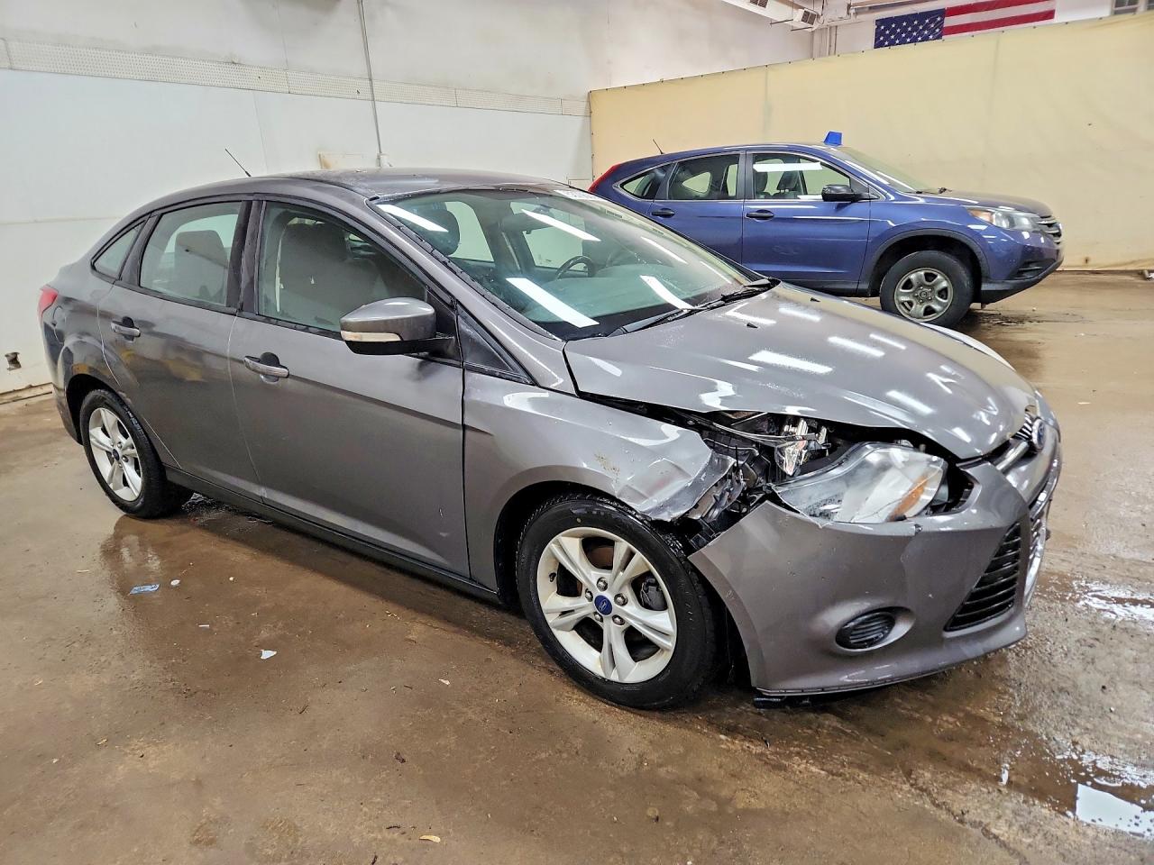 2014 Ford Focus Se Gray vin: 1FADP3F27EL419188