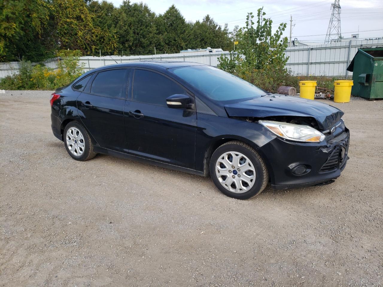 2014 Ford Focus Se Black vin: 1FADP3F27EL423516