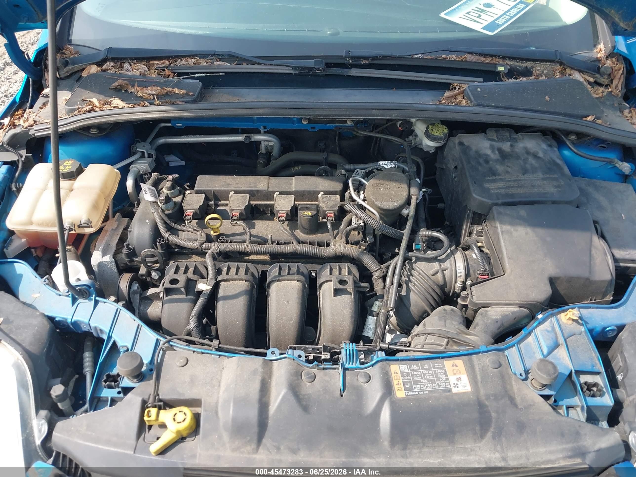 2014 Ford Focus Se Blue vin: 1FADP3F27EL428215