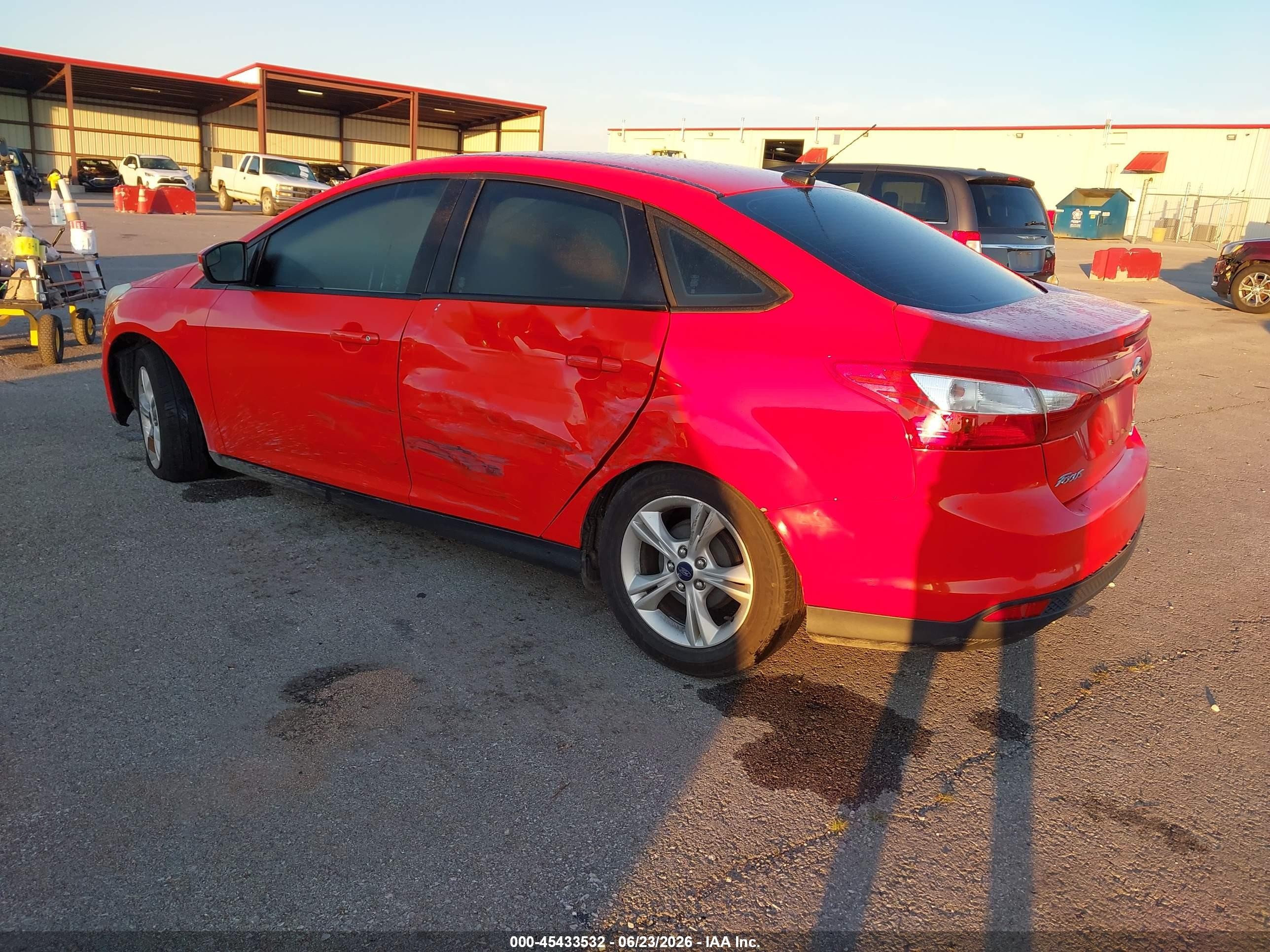 2014 Ford Focus Se Red vin: 1FADP3F27EL437531