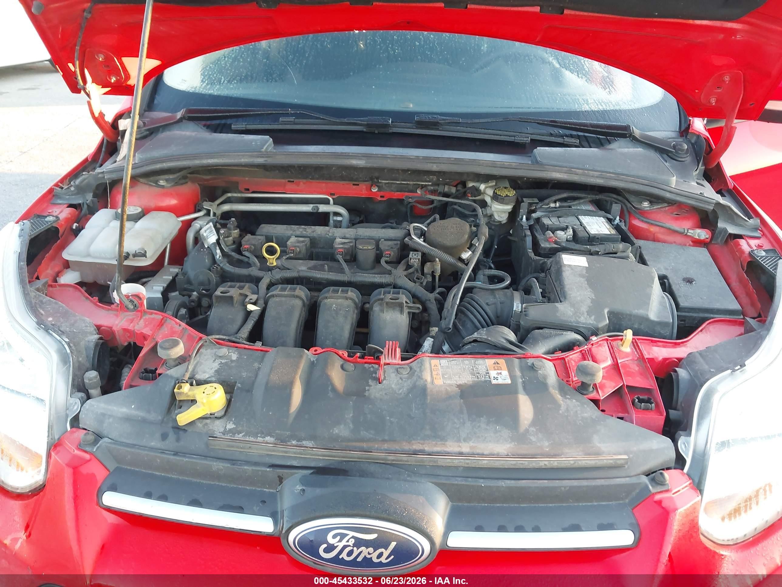2014 Ford Focus Se Red vin: 1FADP3F27EL437531