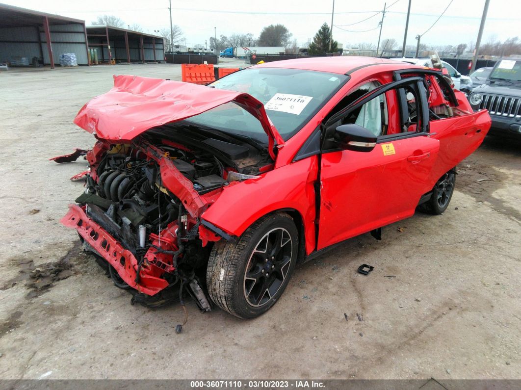 2014 Ford Focus Se Red vin: 1FADP3F27EL440980