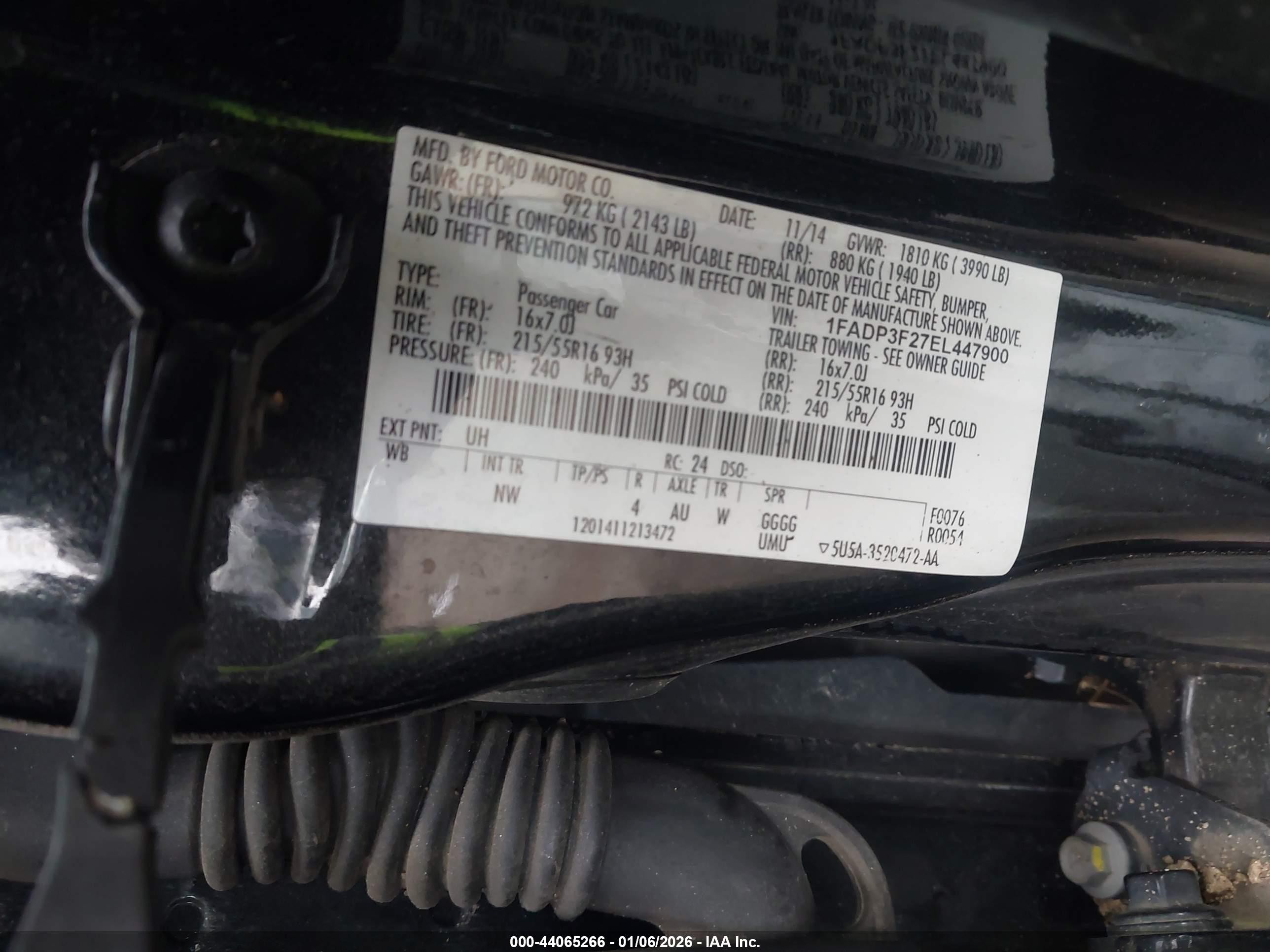 2014 Ford Focus Se Black vin: 1FADP3F27EL447900