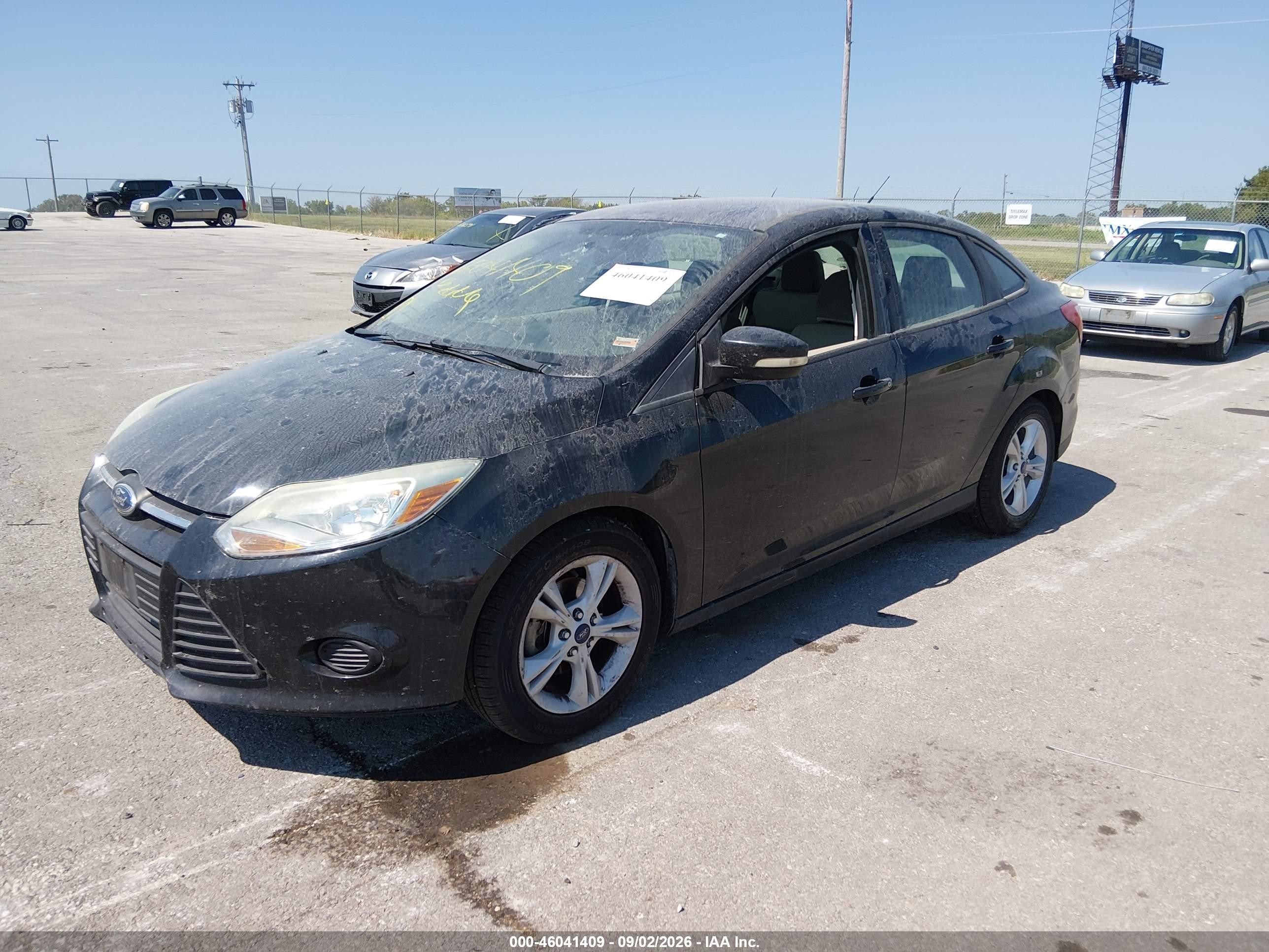 2014 Ford Focus Se Black vin: 1FADP3F27EL460761