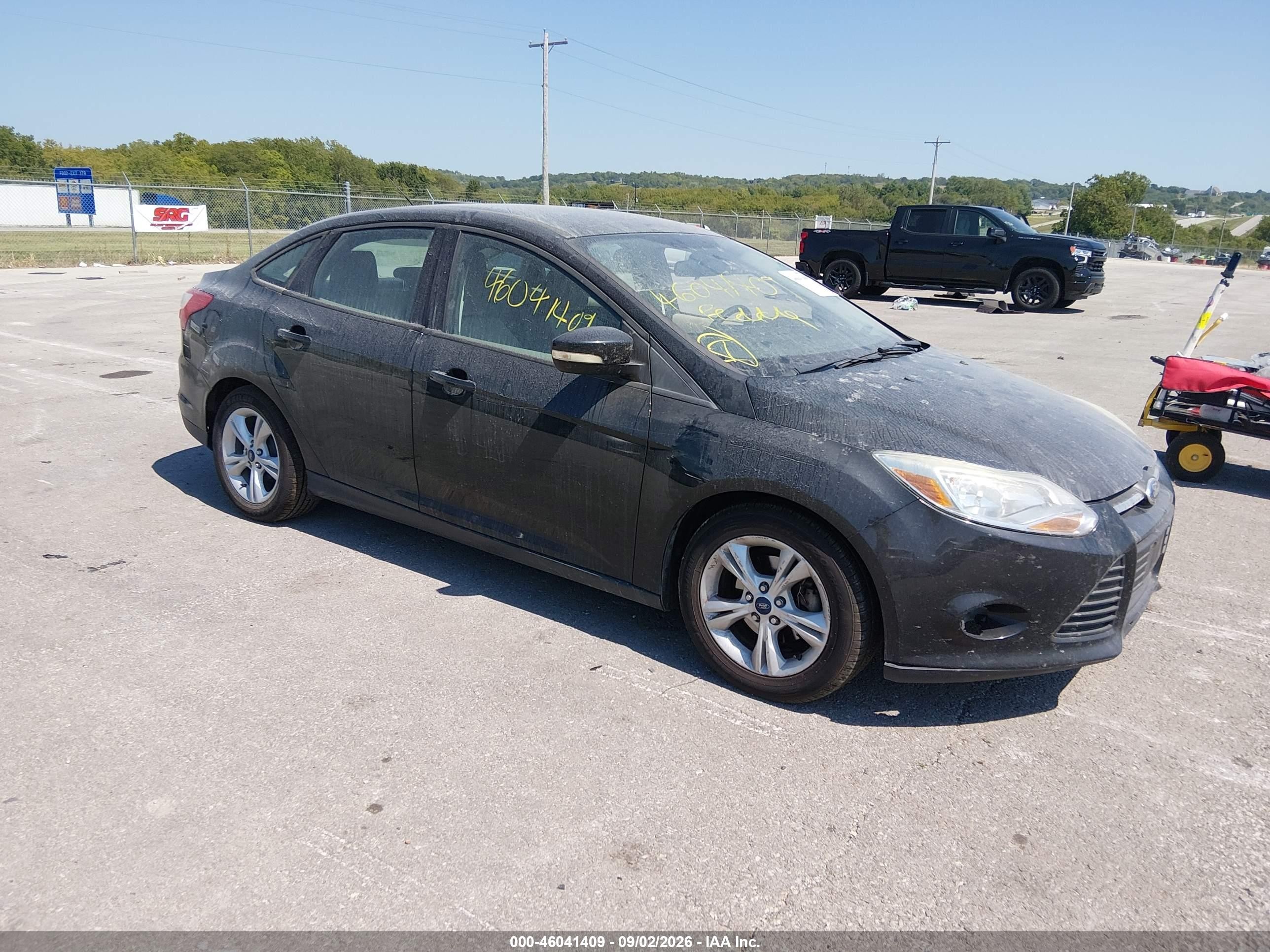 2014 Ford Focus Se Black vin: 1FADP3F27EL460761