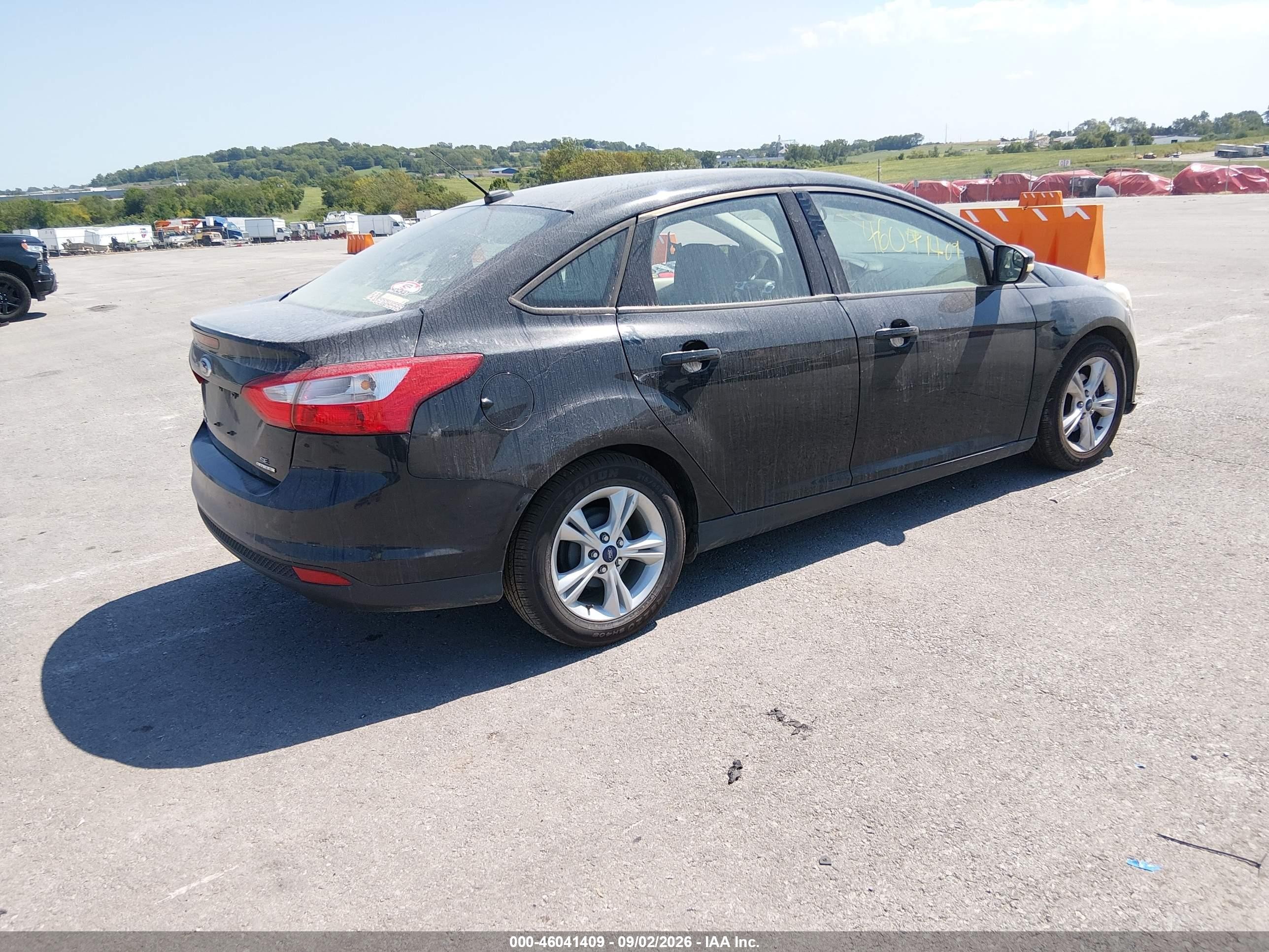2014 Ford Focus Se Black vin: 1FADP3F27EL460761