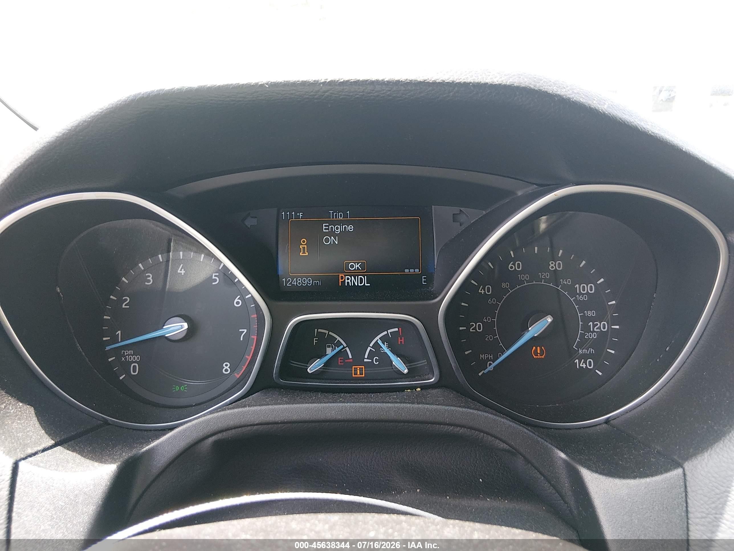 2015 Ford Focus Se Beige vin: 1FADP3F27FL209661