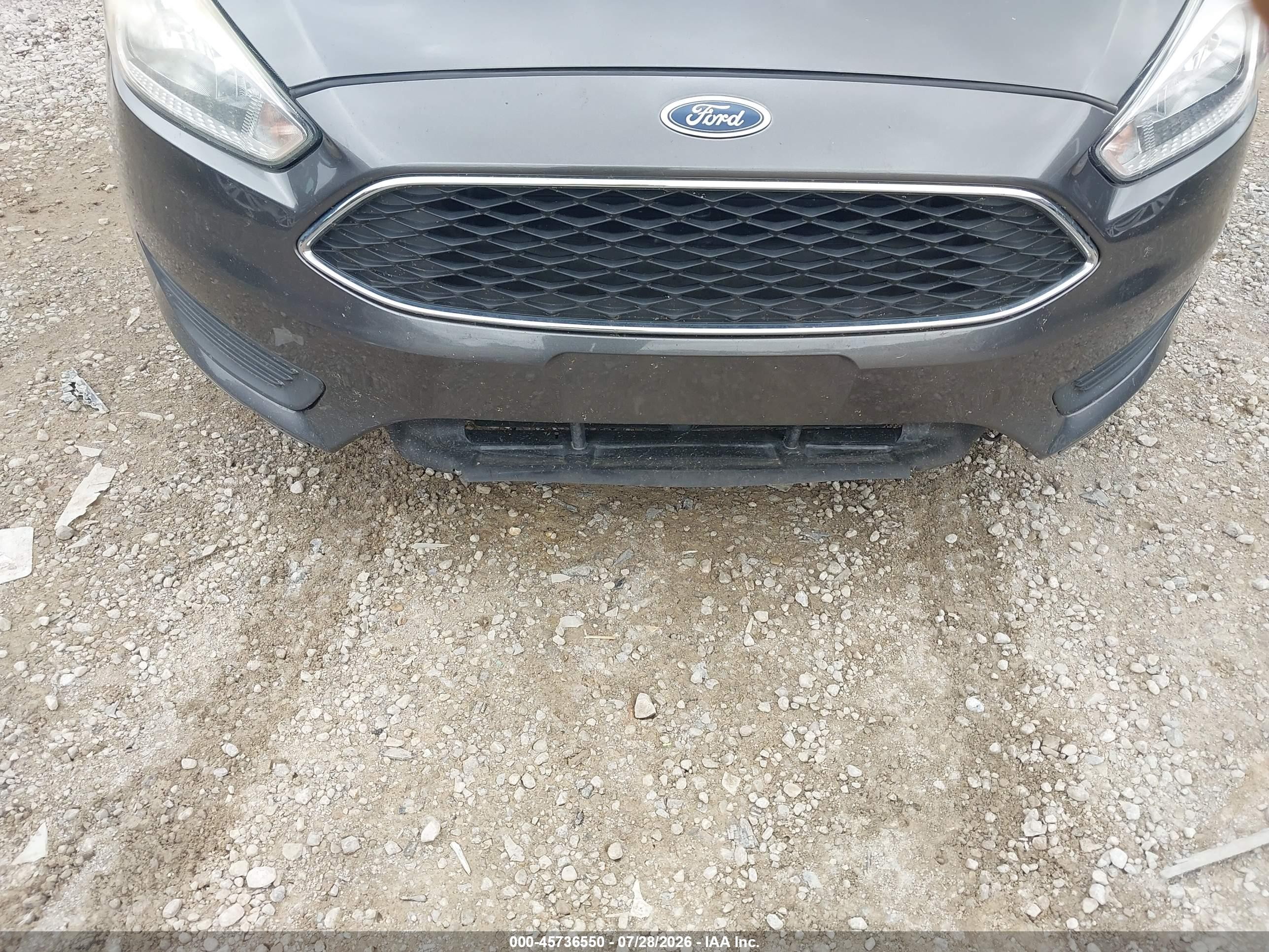 2015 Ford Focus Se Gray vin: 1FADP3F27FL209823