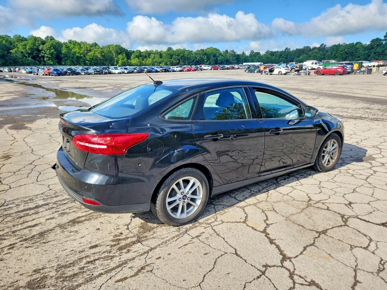 2015 Ford Focus Se Black vin: 1FADP3F27FL217016