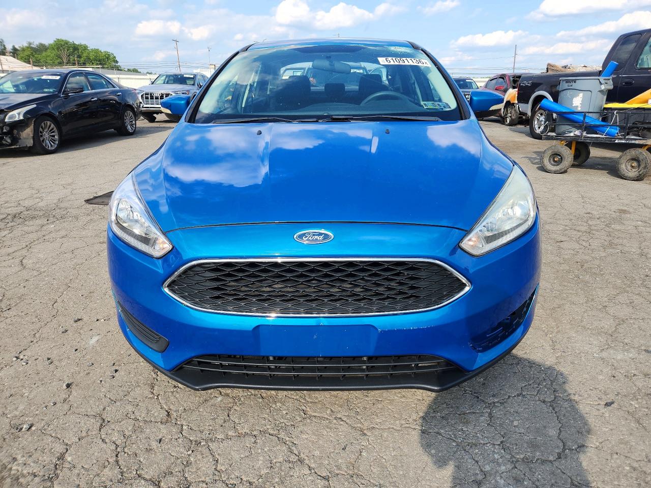 2015 Ford Focus Se Blue vin: 1FADP3F27FL226931