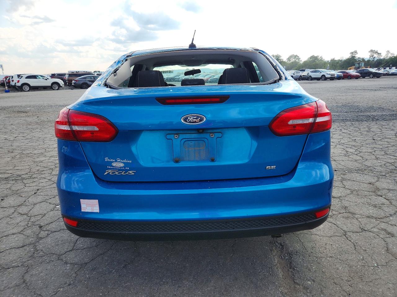 2015 Ford Focus Se Blue vin: 1FADP3F27FL226931