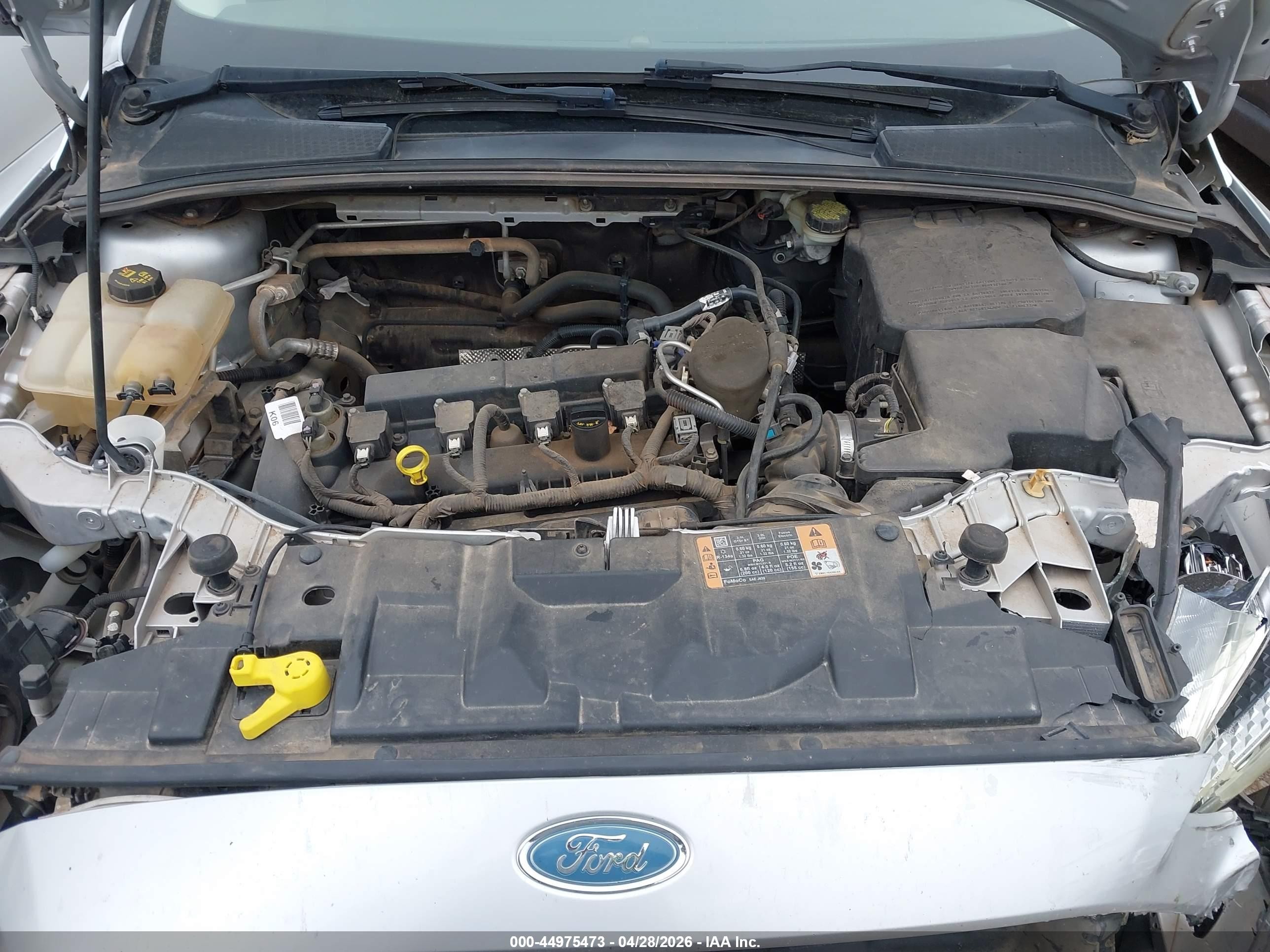 2015 Ford Focus Se Серый vin: 1FADP3F27FL234088
