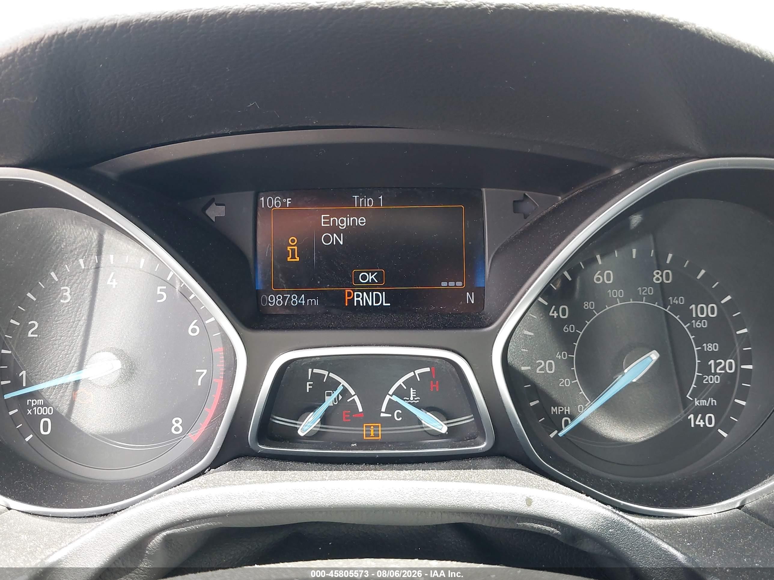 2015 Ford Focus Se Gray vin: 1FADP3F27FL243745