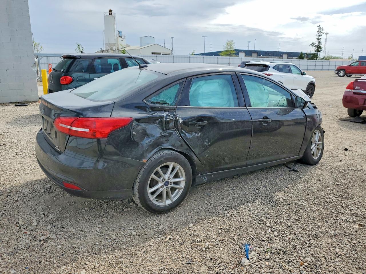 2015 Ford Focus Se Black vin: 1FADP3F27FL244622