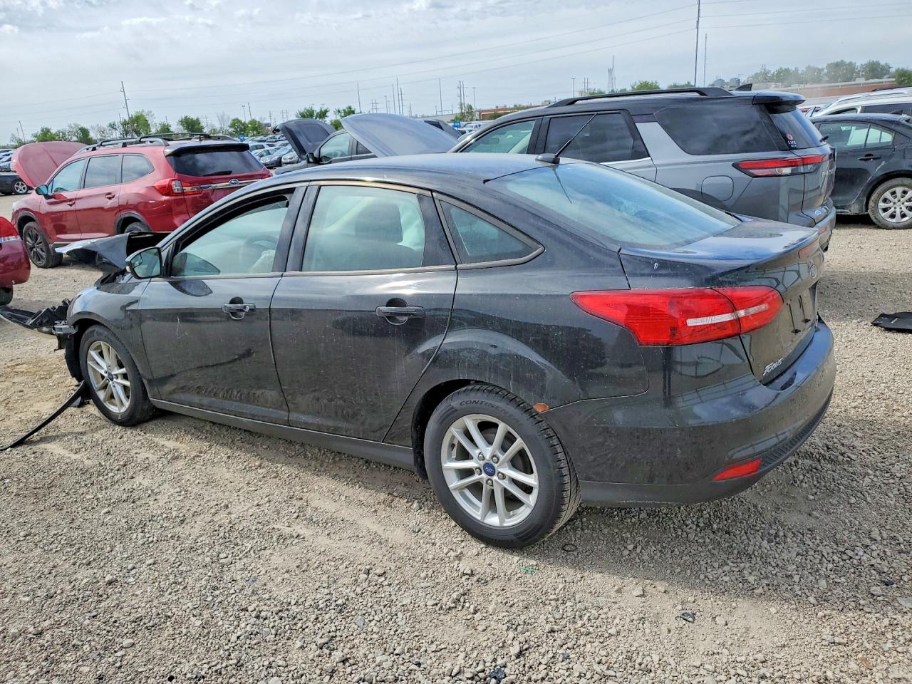 2015 Ford Focus Se Black vin: 1FADP3F27FL244622