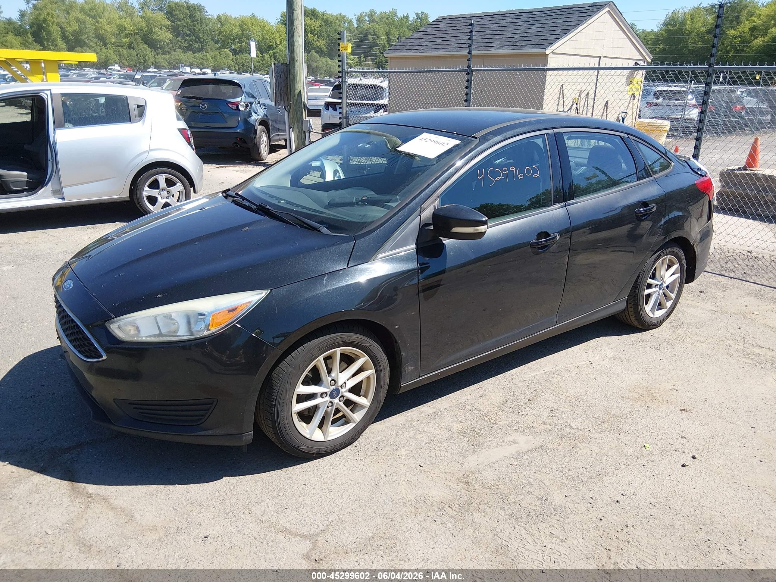 2015 Ford Focus Se Black vin: 1FADP3F27FL250842