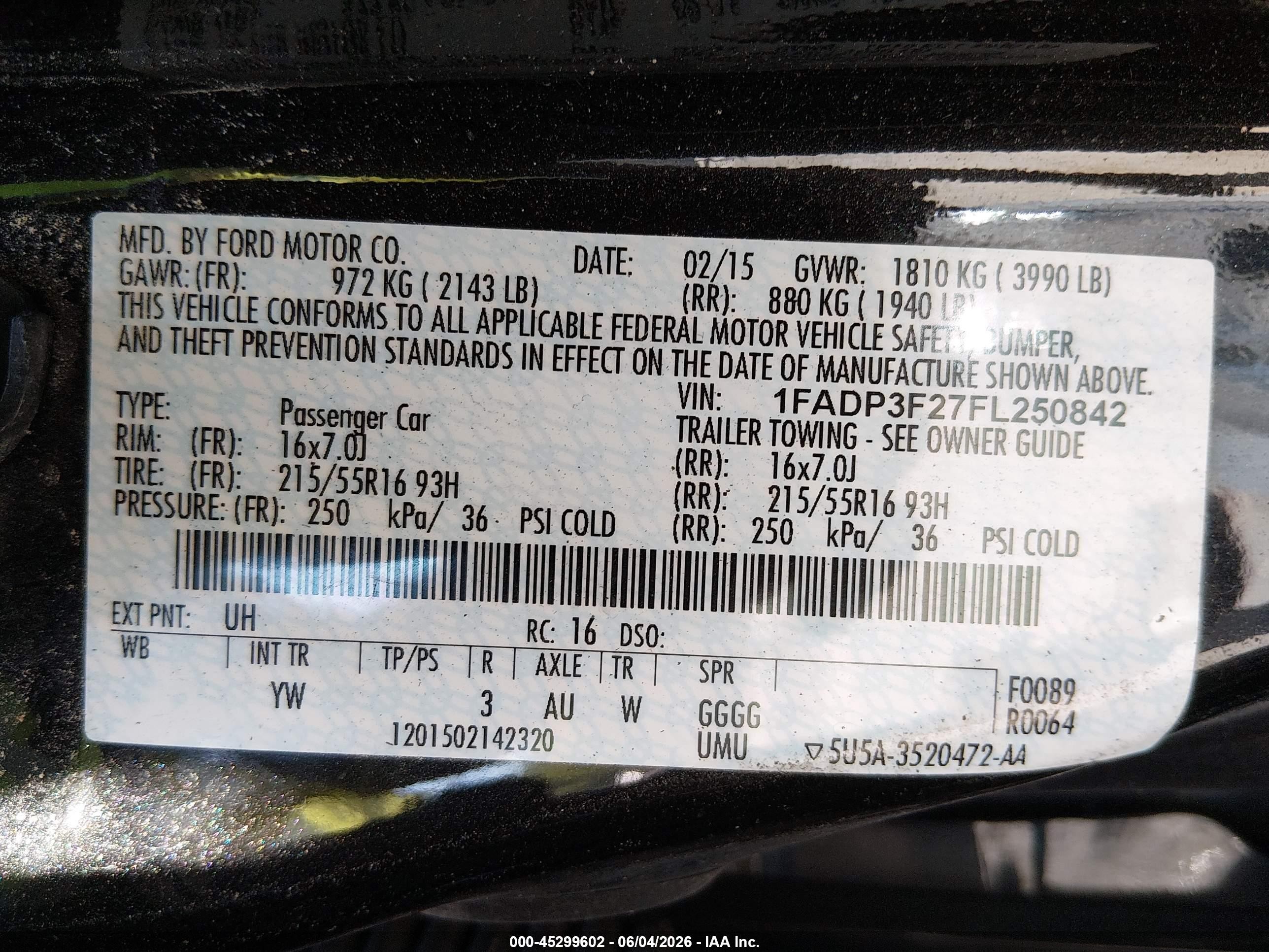 2015 Ford Focus Se Black vin: 1FADP3F27FL250842