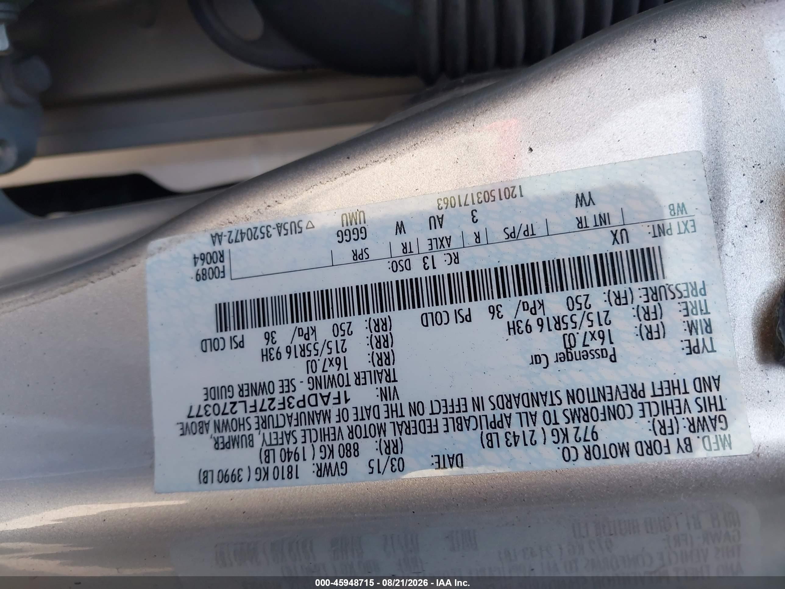 2015 Ford Focus Se Silver vin: 1FADP3F27FL270377