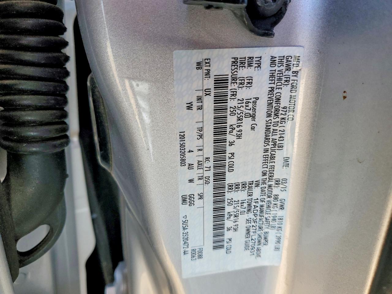2015 Ford Focus Se Серебряный vin: 1FADP3F27FL270931