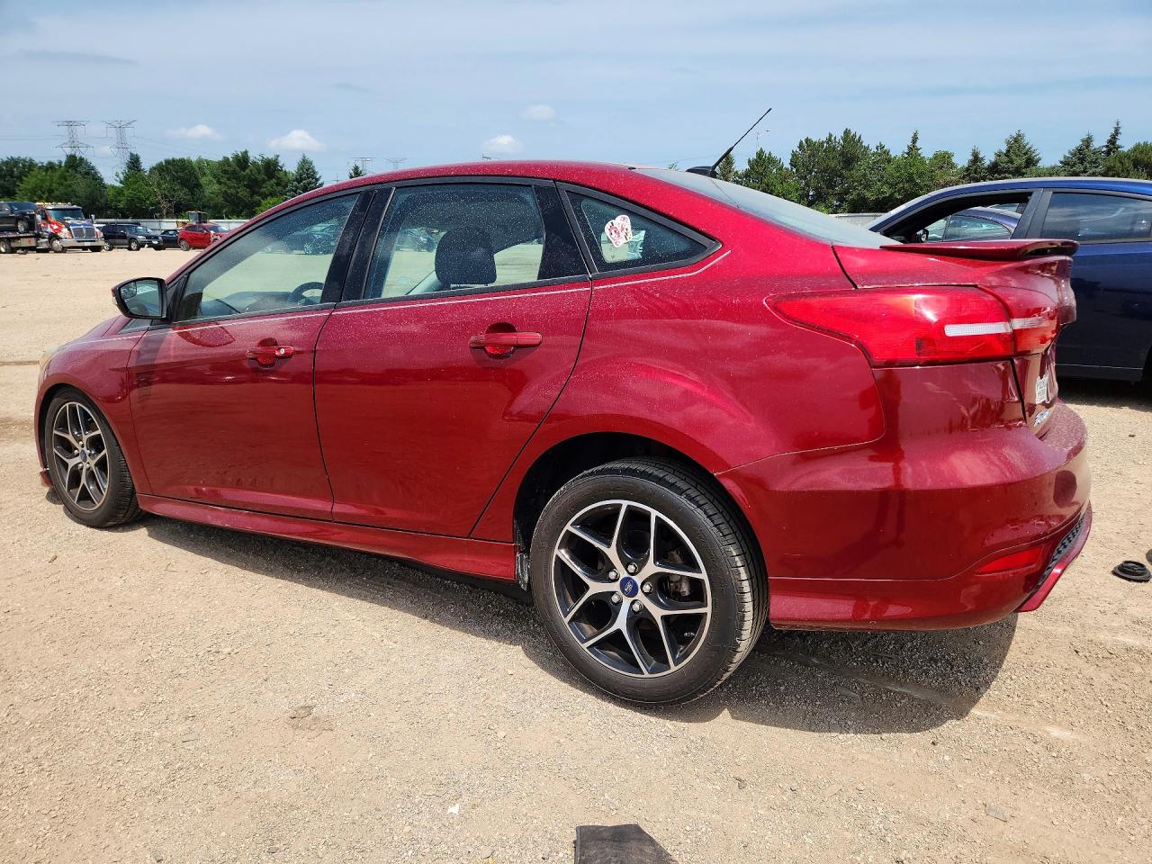2015 Ford Focus Se Burgundy vin: 1FADP3F27FL311249