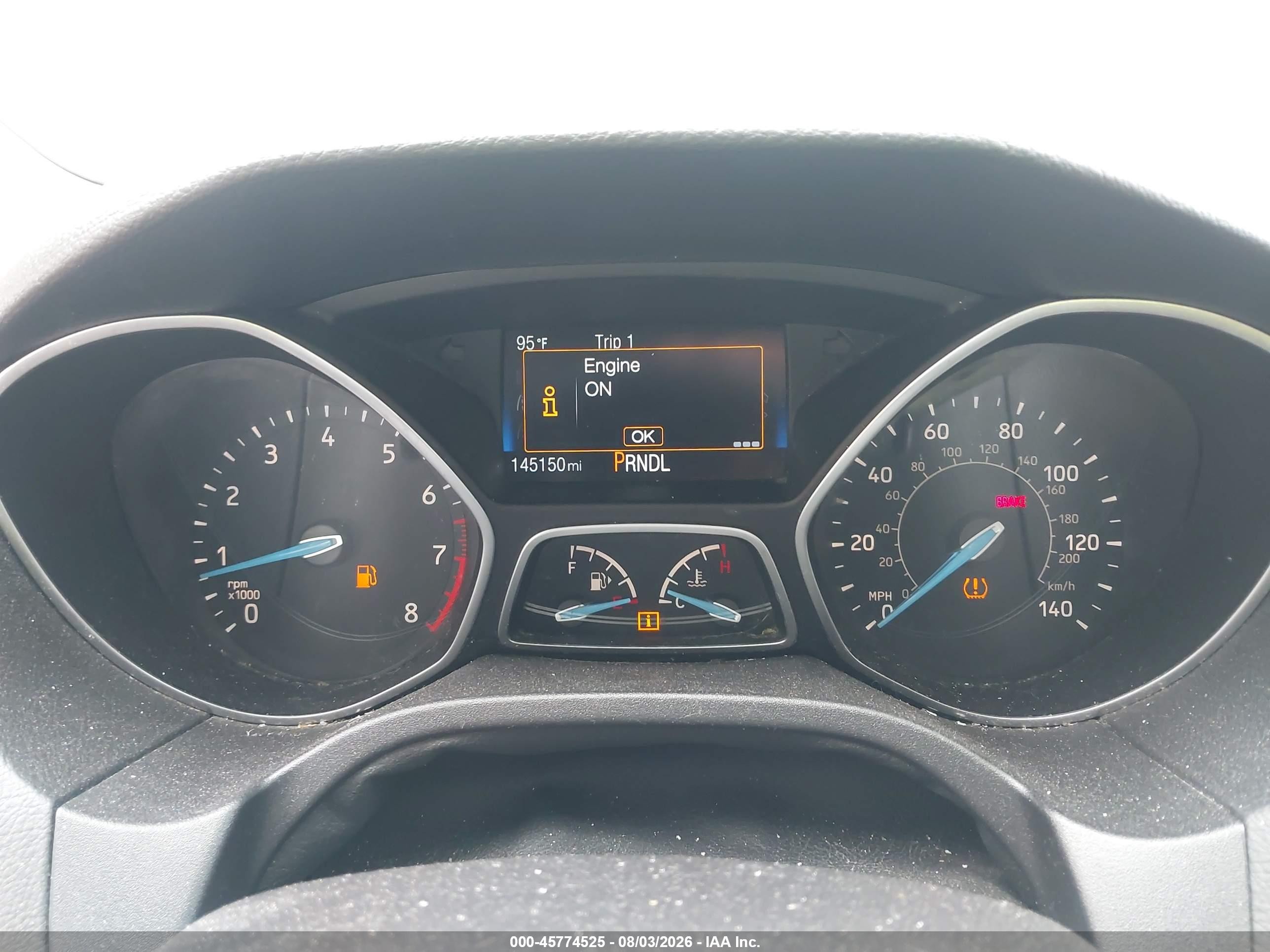 2015 Ford Focus Se Champagne vin: 1FADP3F27FL317049