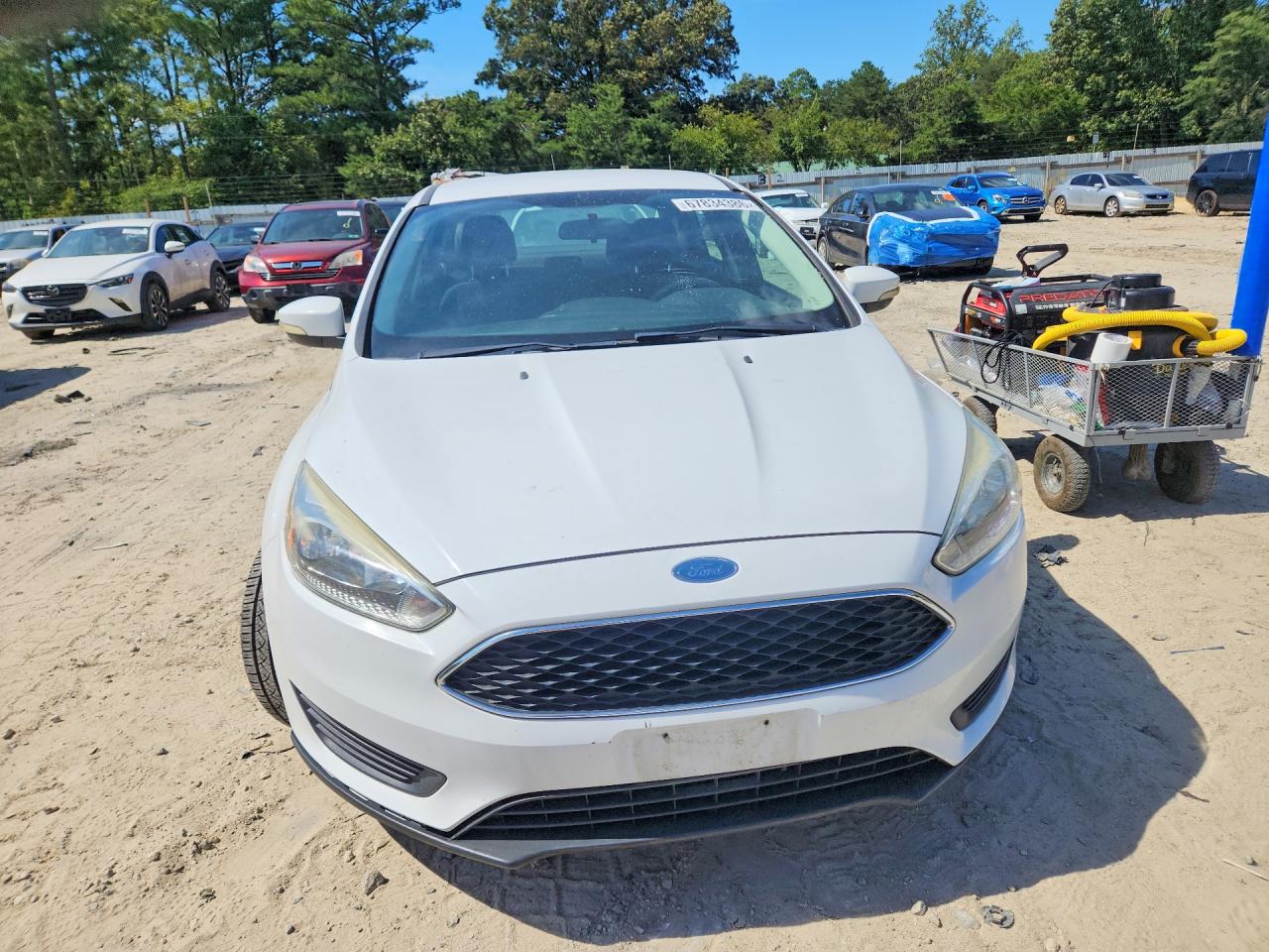 2015 Ford Focus Se White vin: 1FADP3F27FL317567