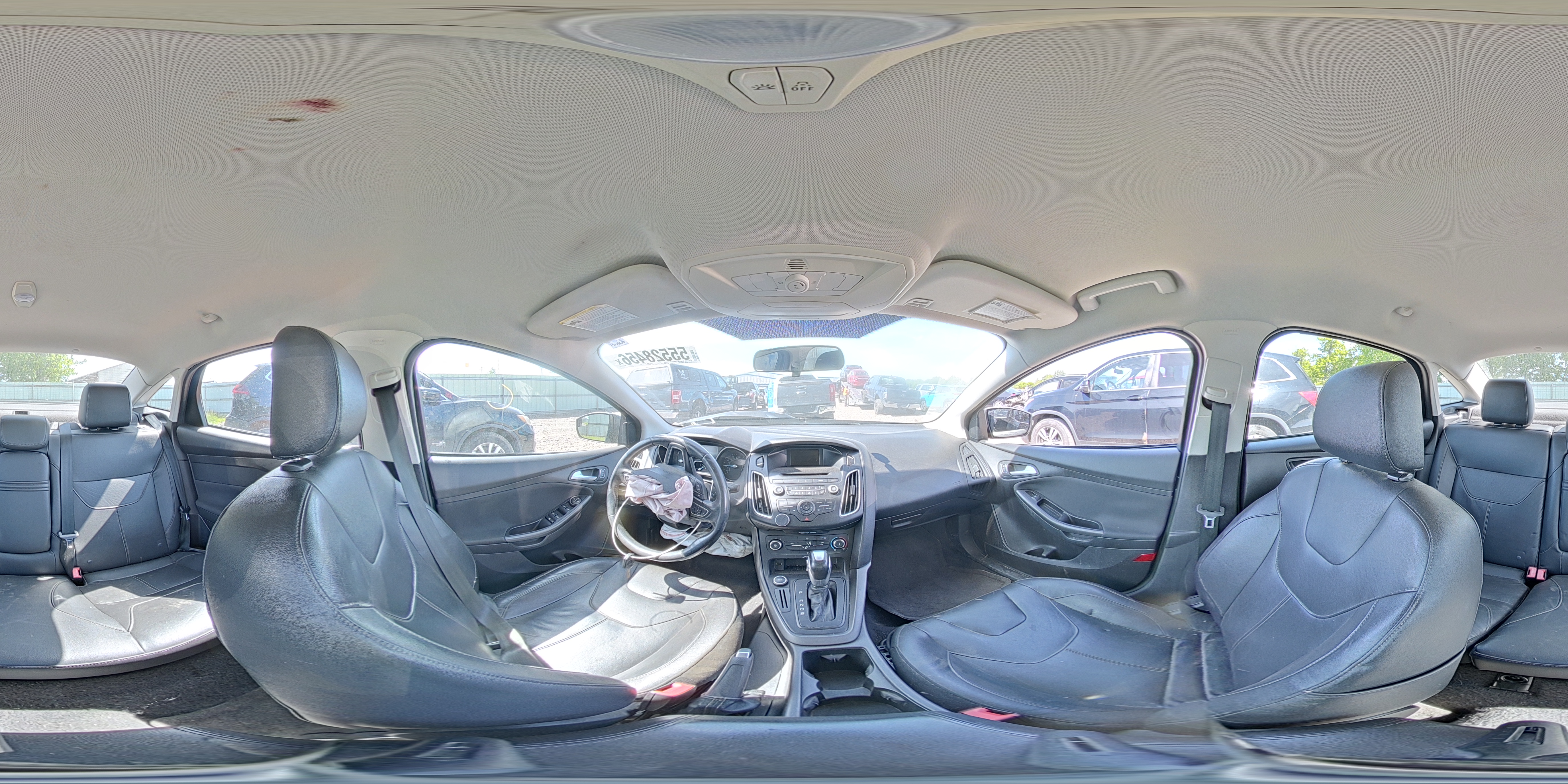 2015 Ford Focus Se Gray vin: 1FADP3F27FL319433