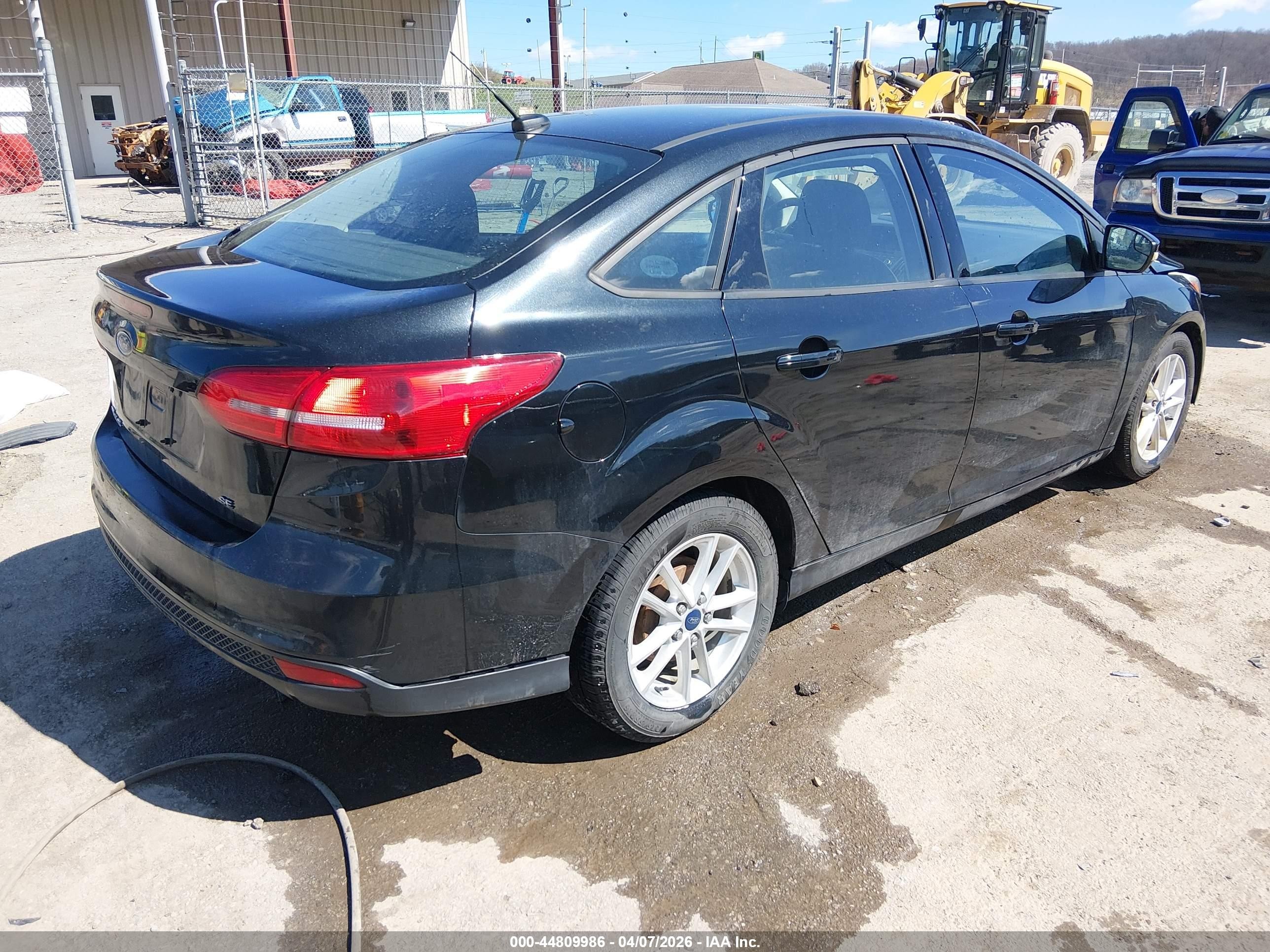 2015 Ford Focus Se Black vin: 1FADP3F27FL346499