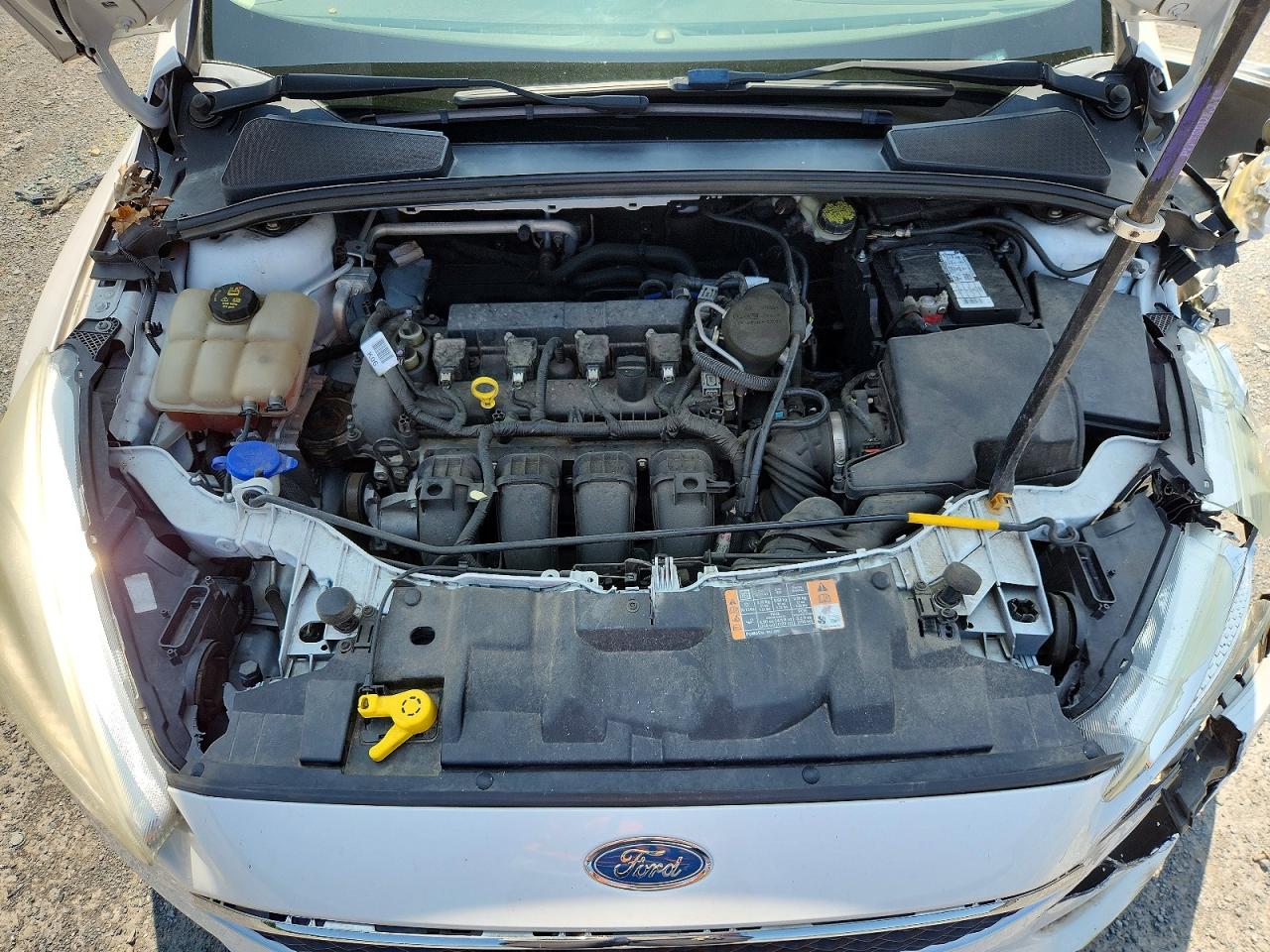 2015 Ford Focus Se White vin: 1FADP3F27FL362699
