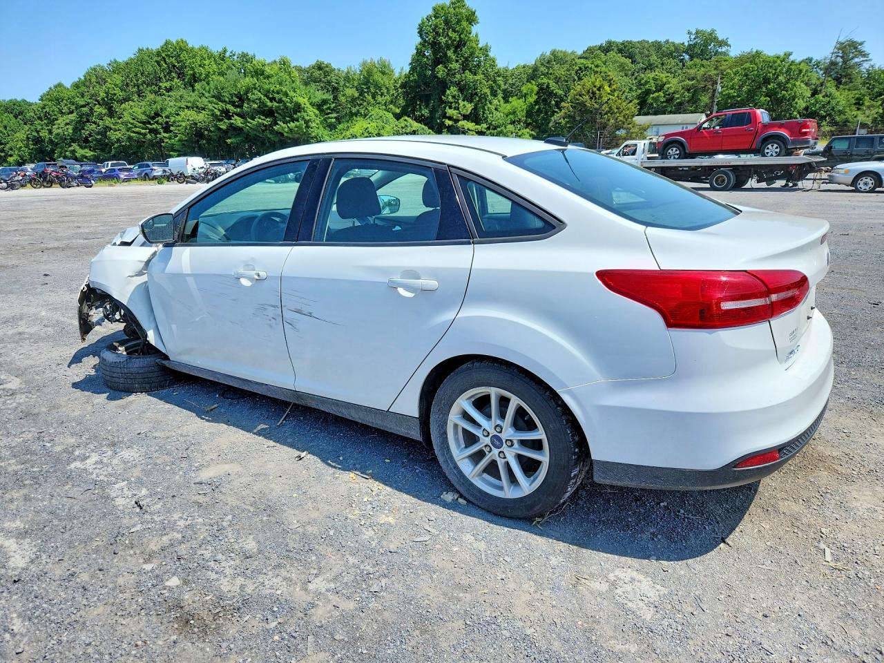 2015 Ford Focus Se White vin: 1FADP3F27FL362699