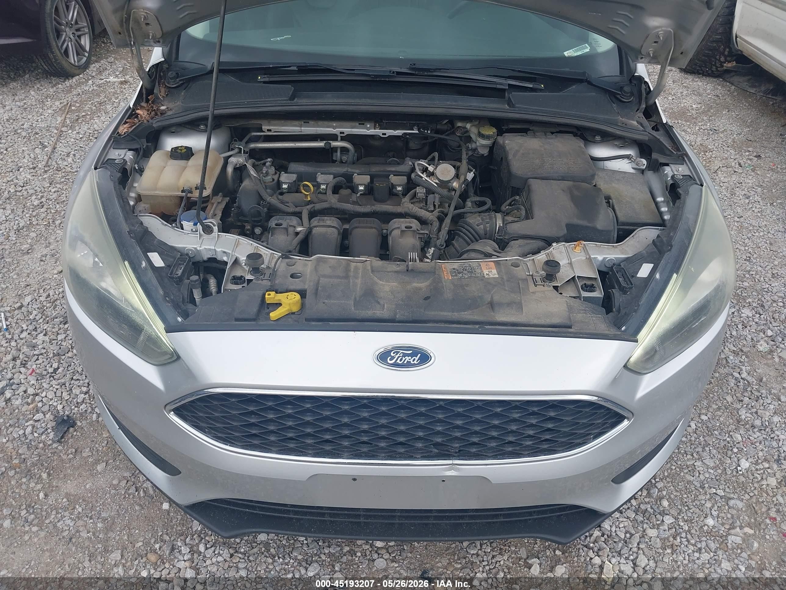 2016 Ford Focus Se Silver vin: 1FADP3F27GL318834