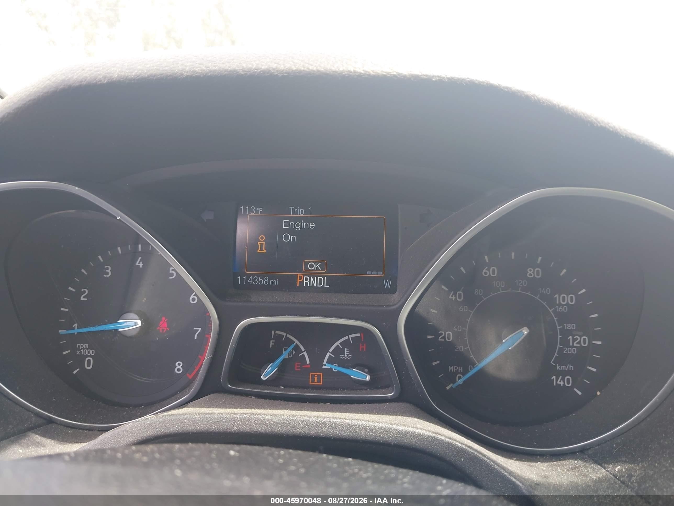 2017 Ford Focus Se Gray vin: 1FADP3F27HL217942