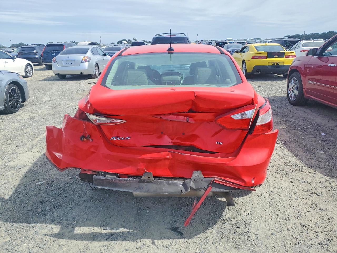 2013 Ford Focus Se Red vin: 1FADP3F28DL124423