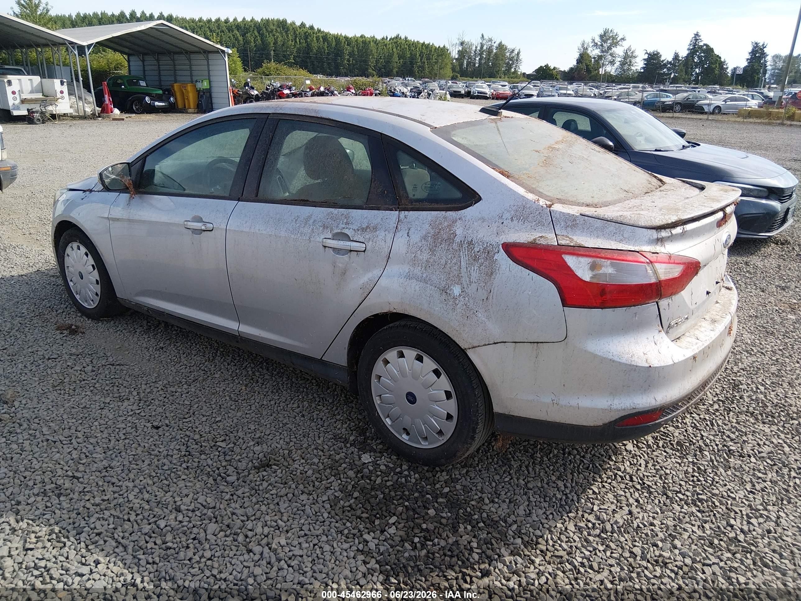 2013 Ford Focus Se Gray vin: 1FADP3F28DL132263