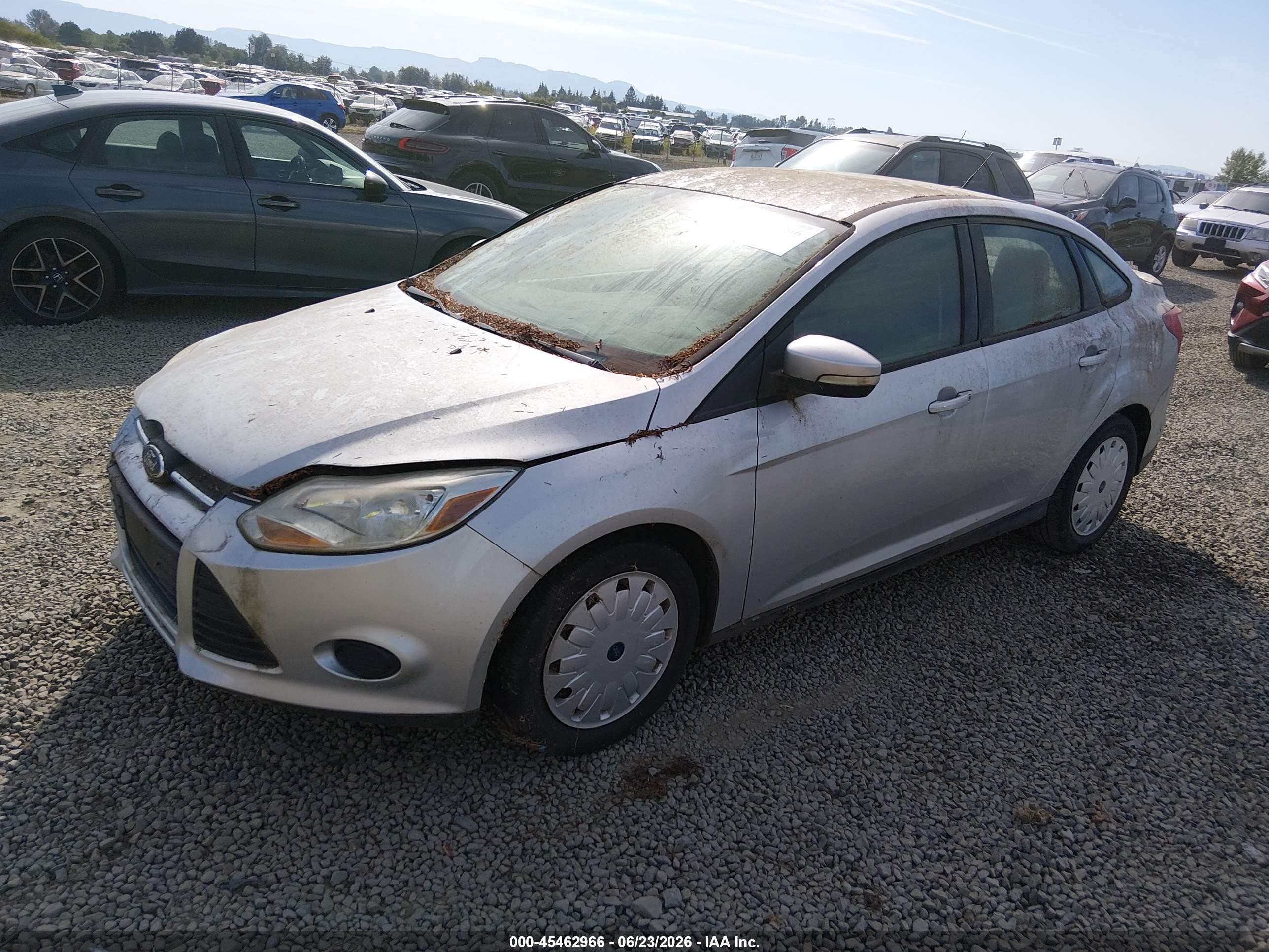 2013 Ford Focus Se Gray vin: 1FADP3F28DL132263