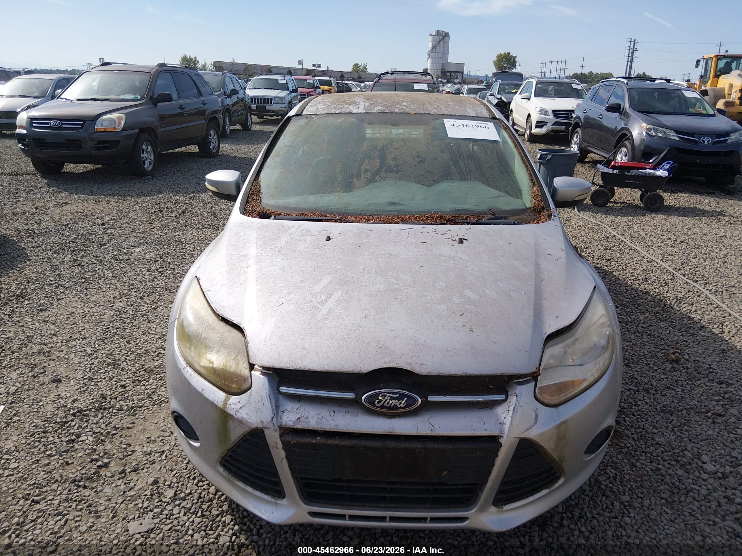 2013 Ford Focus Se Gray vin: 1FADP3F28DL132263