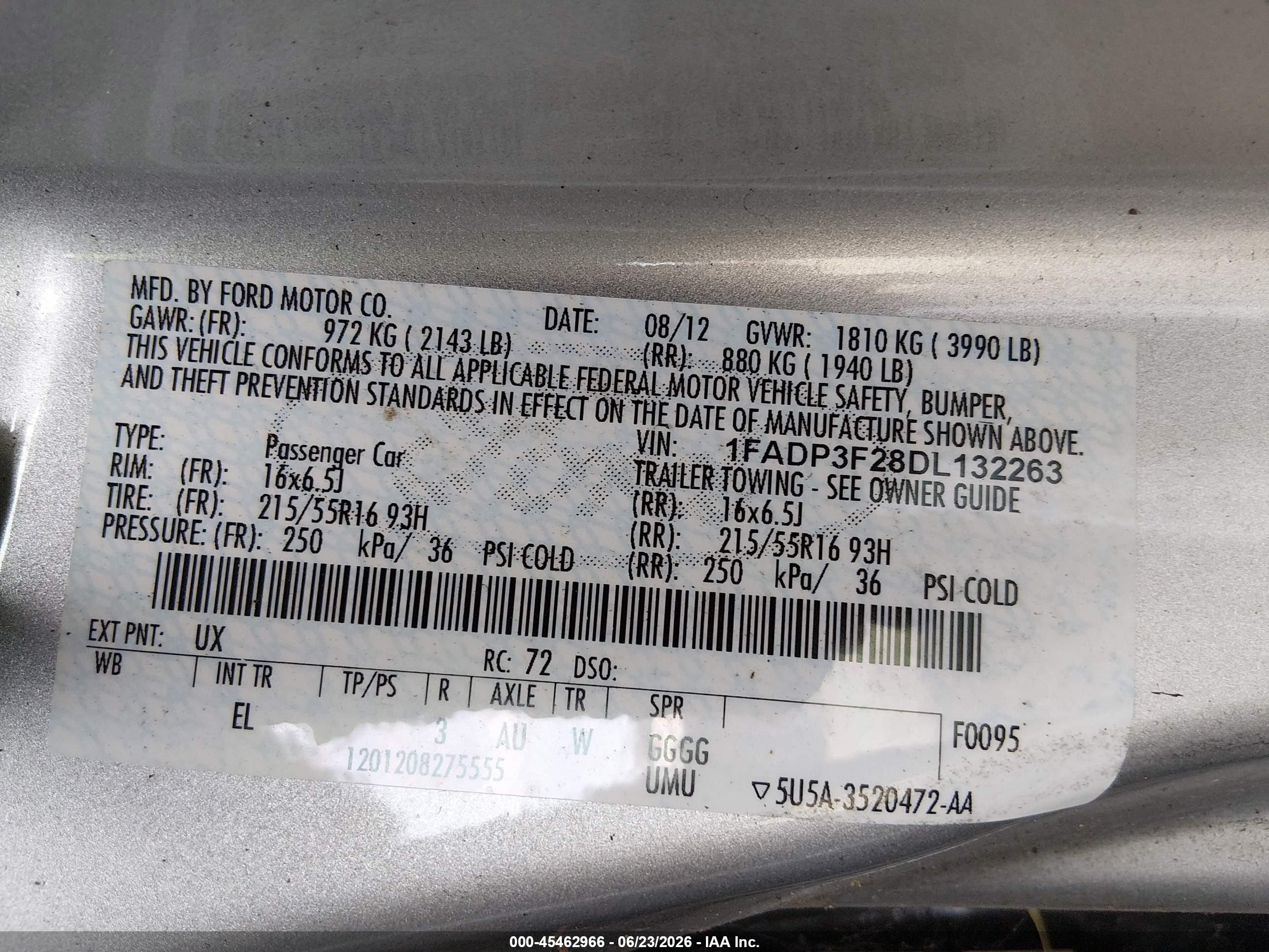 2013 Ford Focus Se Gray vin: 1FADP3F28DL132263
