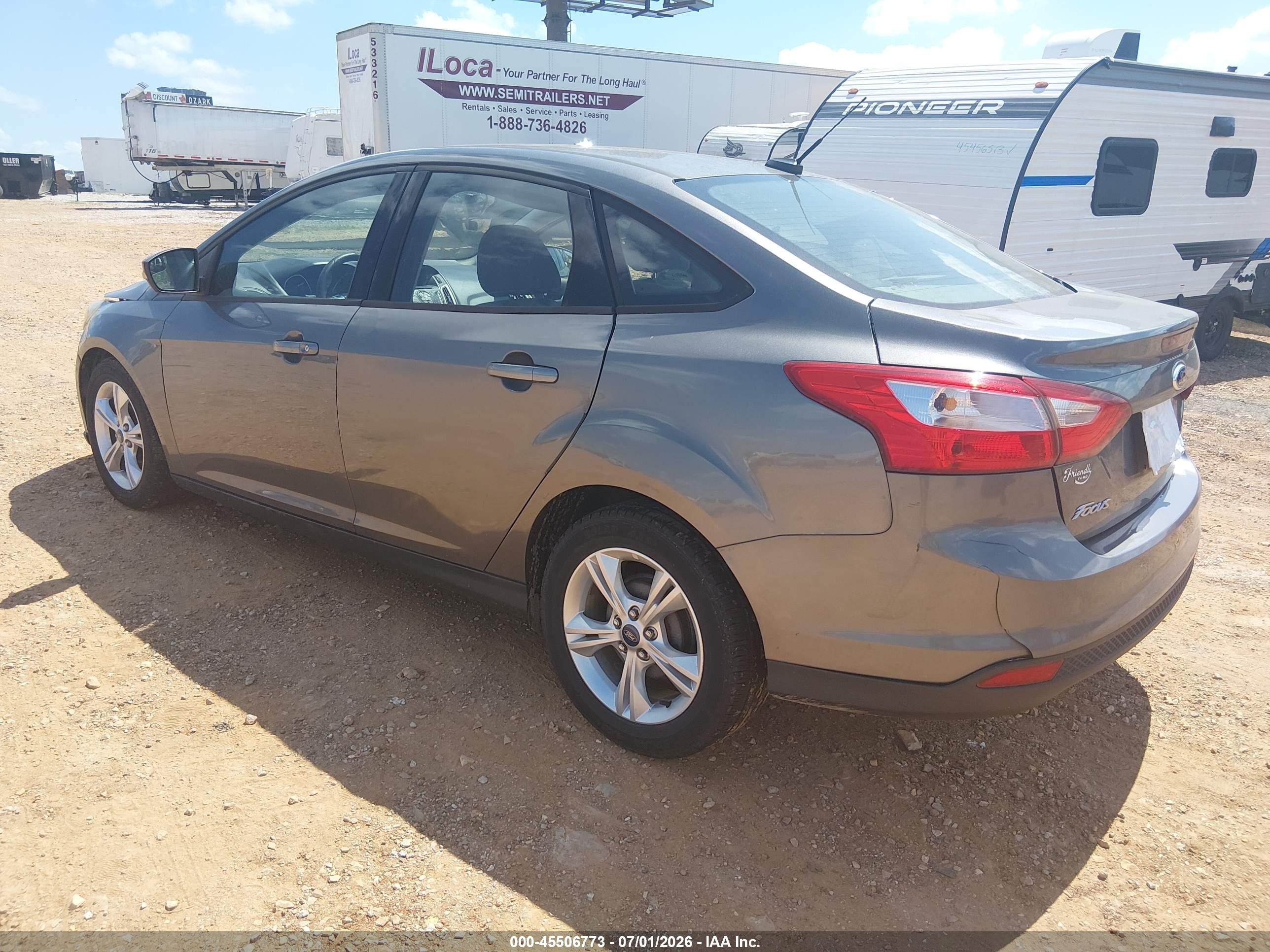 2013 Ford Focus Se Gray vin: 1FADP3F28DL133249