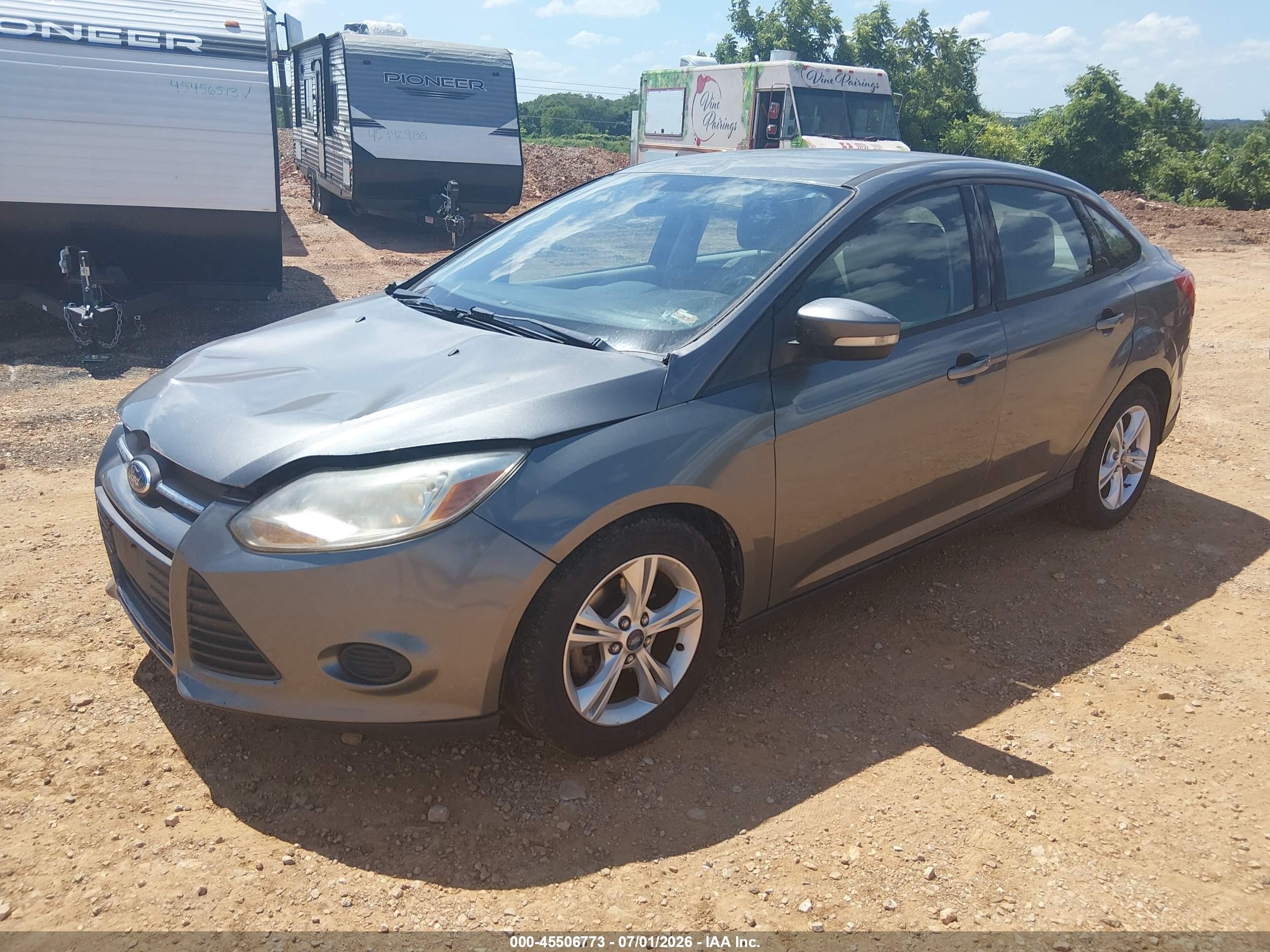 2013 Ford Focus Se Gray vin: 1FADP3F28DL133249