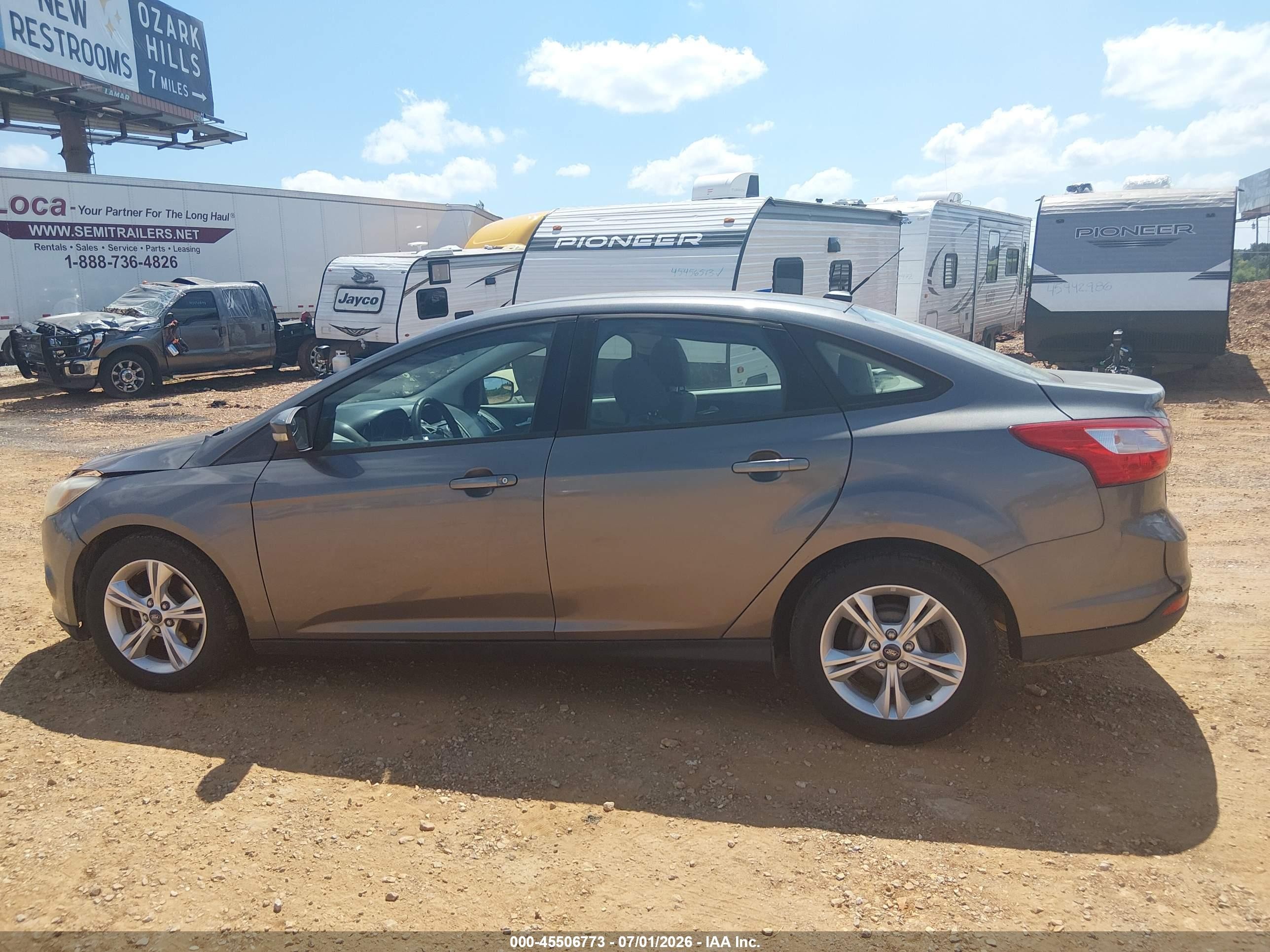 2013 Ford Focus Se Gray vin: 1FADP3F28DL133249