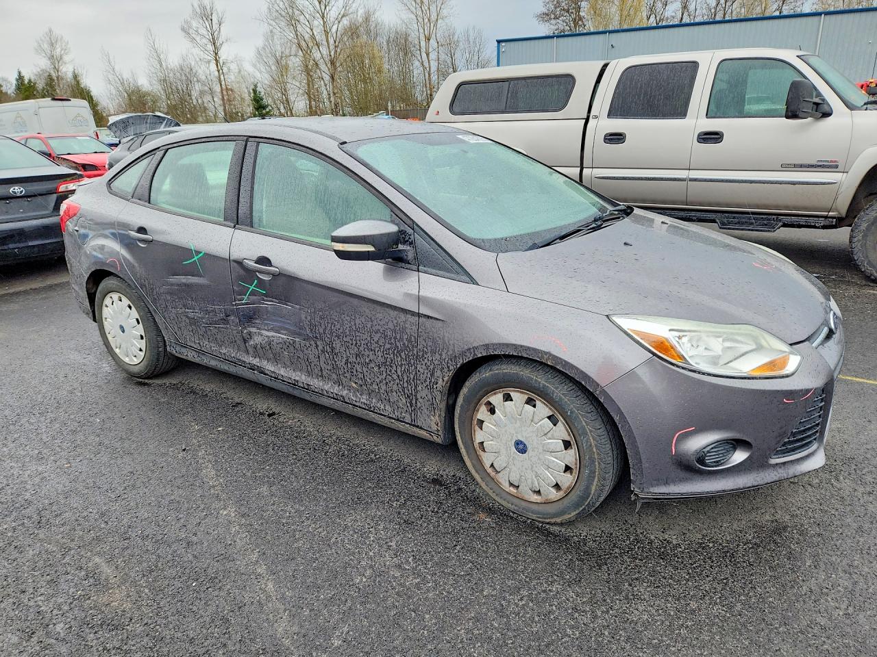 2013 Ford Focus Se Gray vin: 1FADP3F28DL145496
