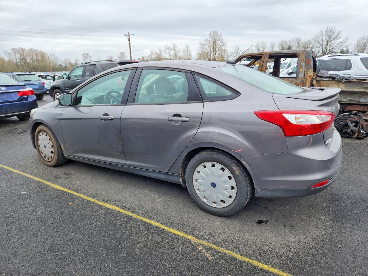 2013 Ford Focus Se Gray vin: 1FADP3F28DL145496