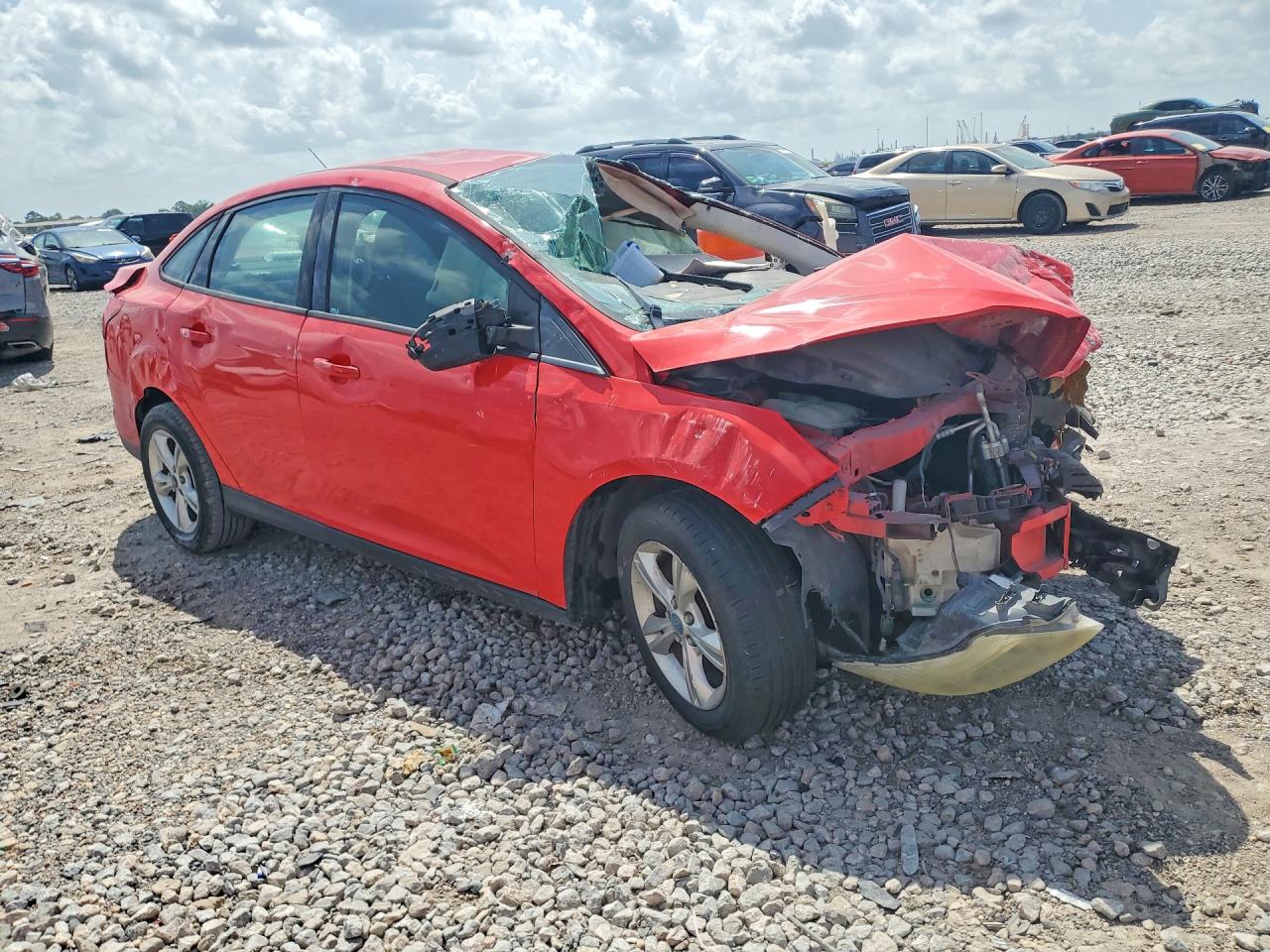2013 Ford Focus Se Red vin: 1FADP3F28DL151119